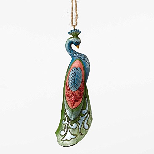 Jim Shore Winter Wonderland Peacock Christmas Tree Ornament