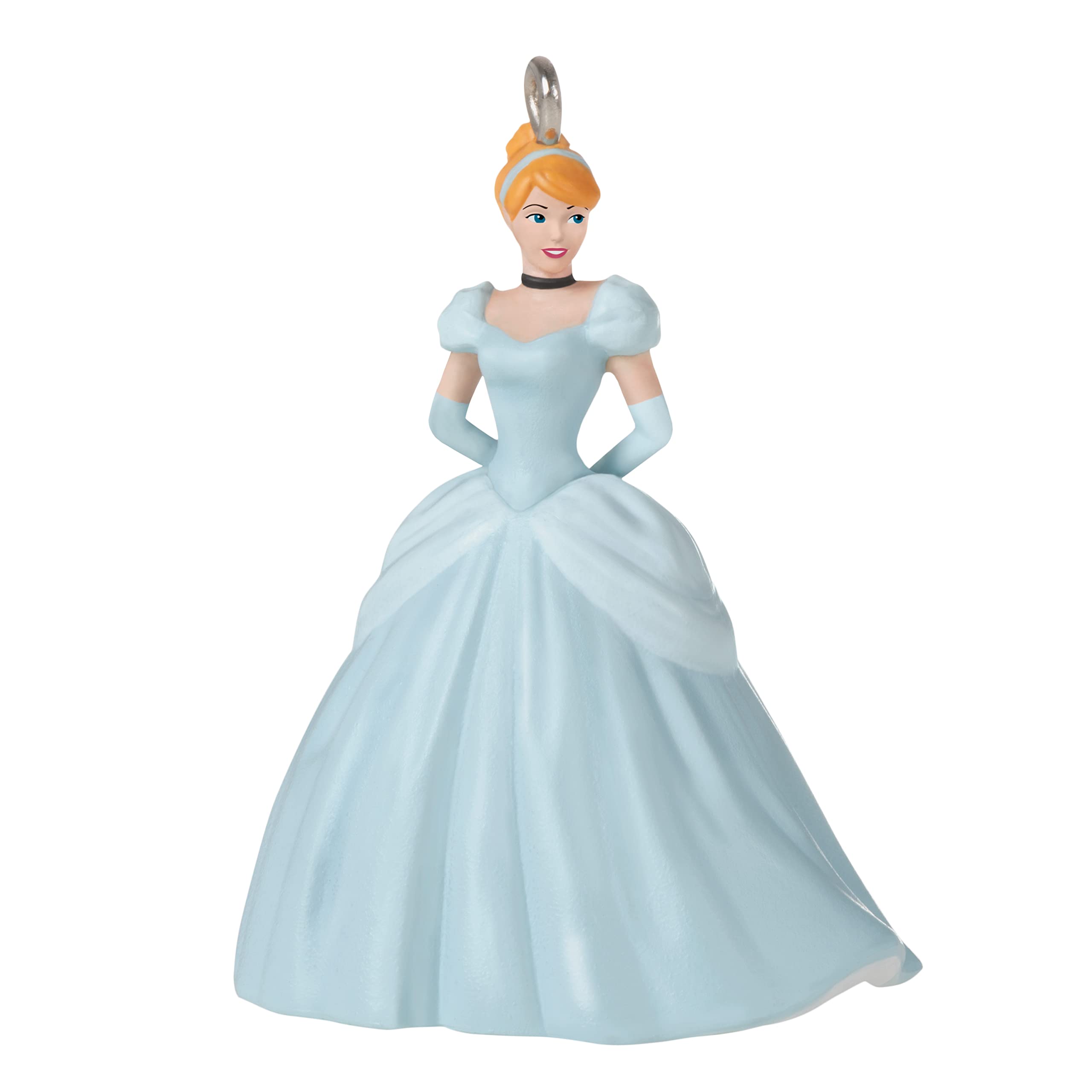 Hallmark Keepsake 1.25" Miniature Christmas Ornament 2022, Disney Cinderella A Beauty in Blue, Mini, Plastic