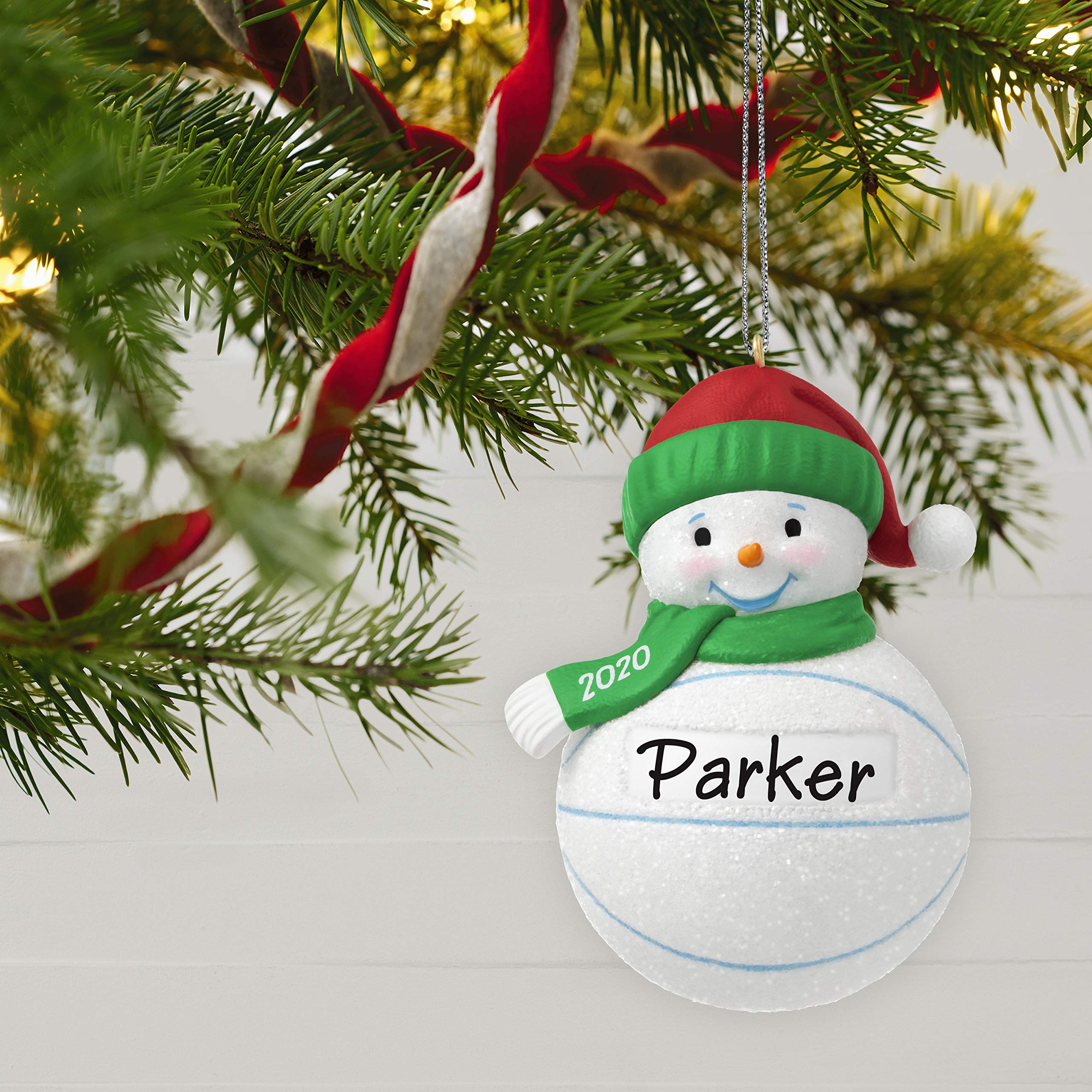 Hallmark Keepsake Christmas Ornament 2020 Year-Dated, Basketball Snowman, DIY Personalized (1299QGO1794)
