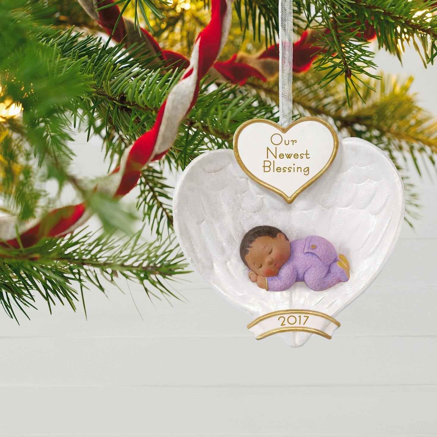 Hallmark 1595QSM7795 Baby's First Angel Wings Keepsake Christmas Ornaments