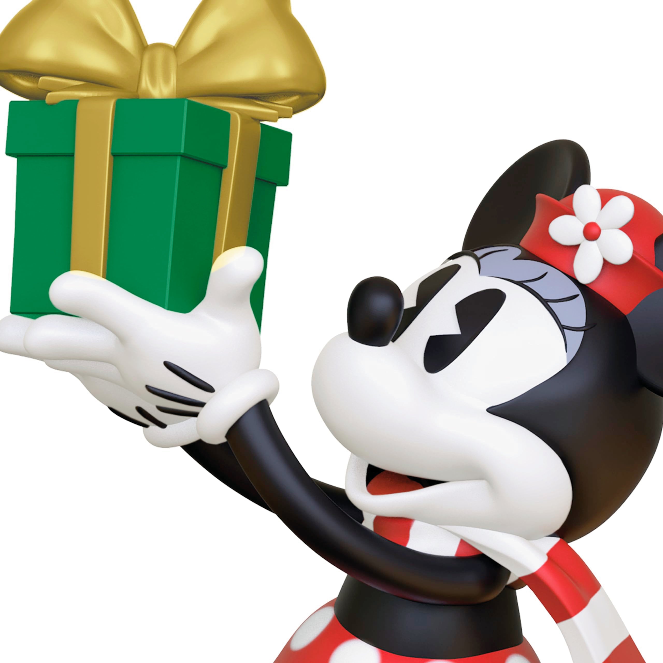 Hallmark Keepsake 1.31" Mini Christmas Ornament, Disney Minnie Mouse Minnie's Special Delivery, Gifts for Disney Fans