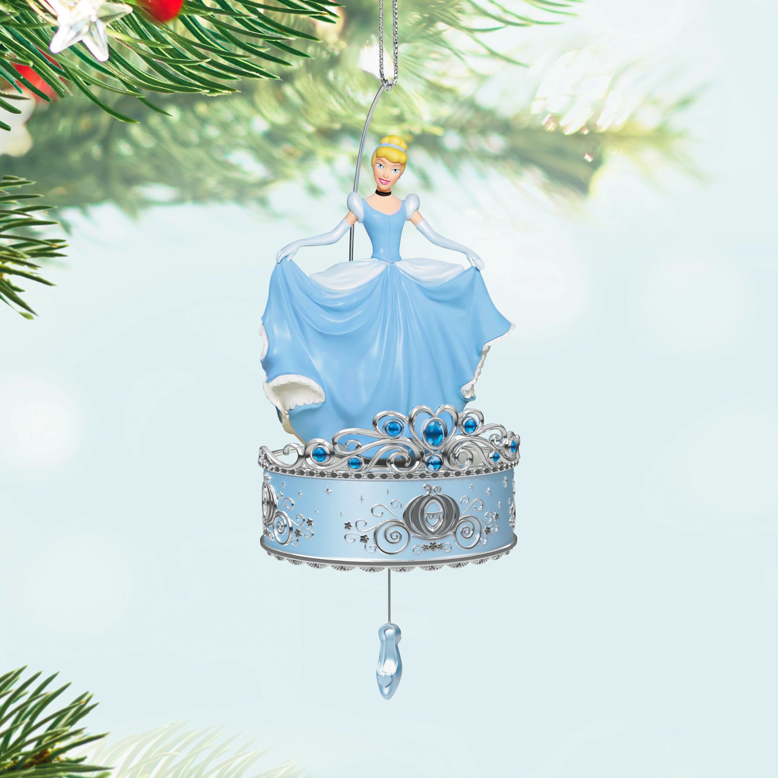 Hallmark Keepsake Disney Princess Christmas Ornament 2024, Cinderella Twirling at the Ball