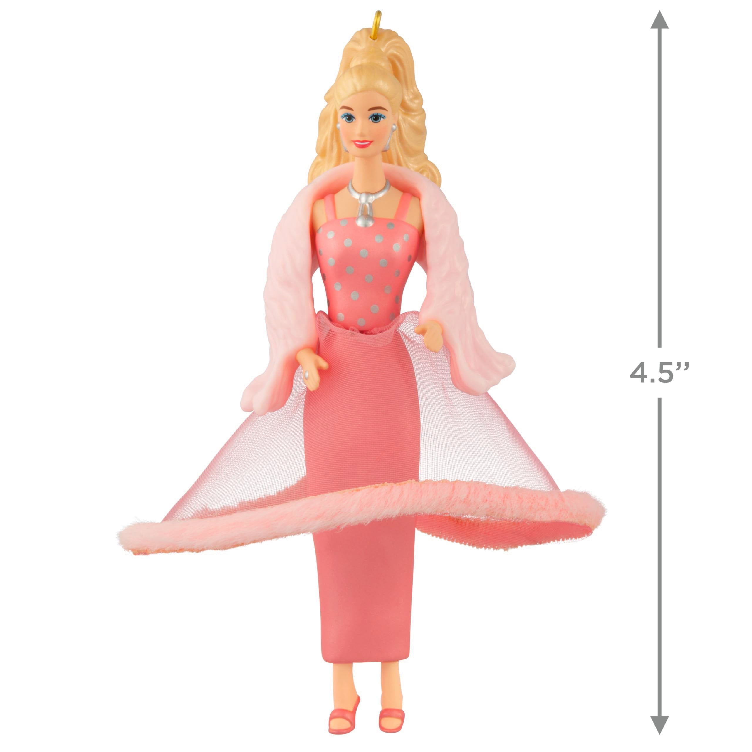 Pink & Pretty Barbie 2025 Hallmark Keepsake Christmas Barbie Ornament