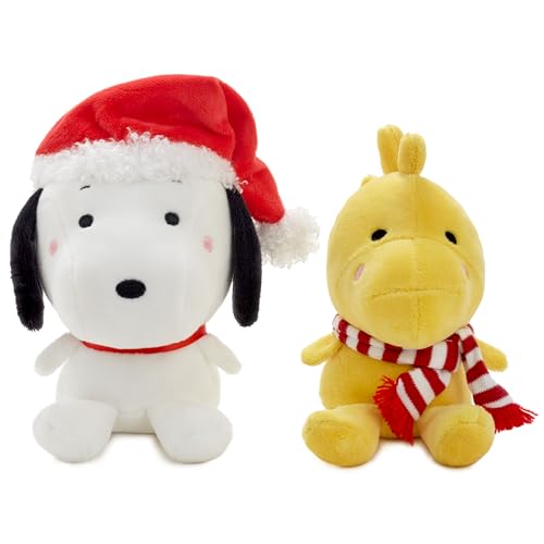 Better Together Peanuts® Holiday Snoopy and Woodstock Magnetic Plush, Set of 2