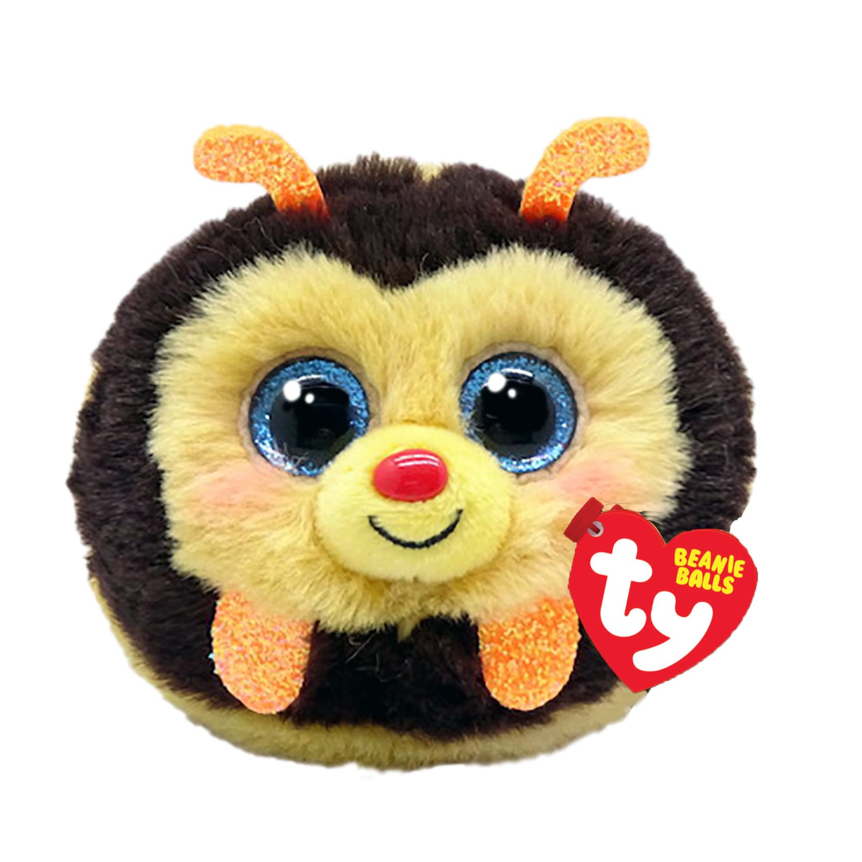 Ty Beanie Balls Zinger the Bumblebee Round Plush