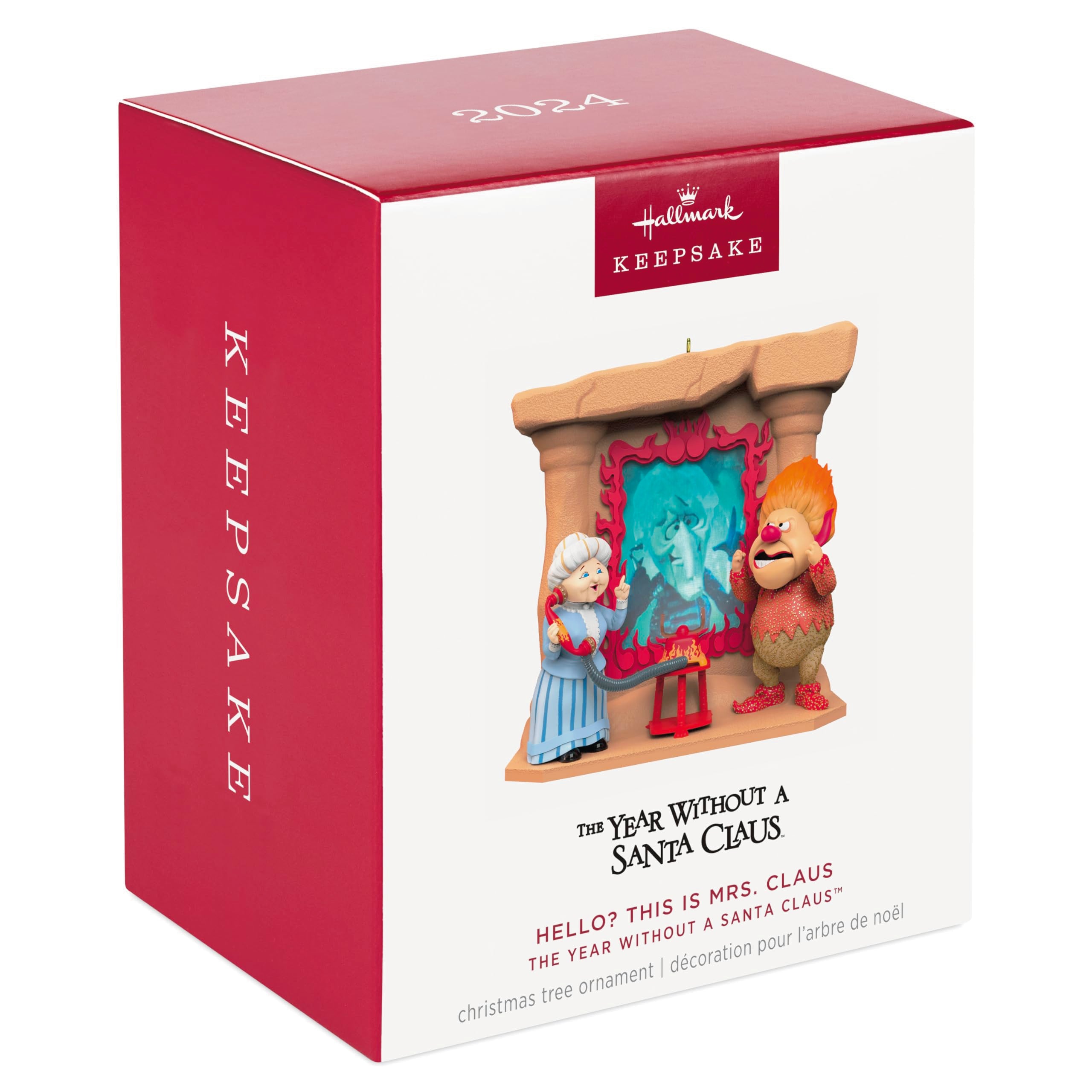 Hallmark Keepsake Christmas Ornament 2024, The Year Without a Santa Claus Hello? This is Mrs. Claus, Christmas Movie Gifts