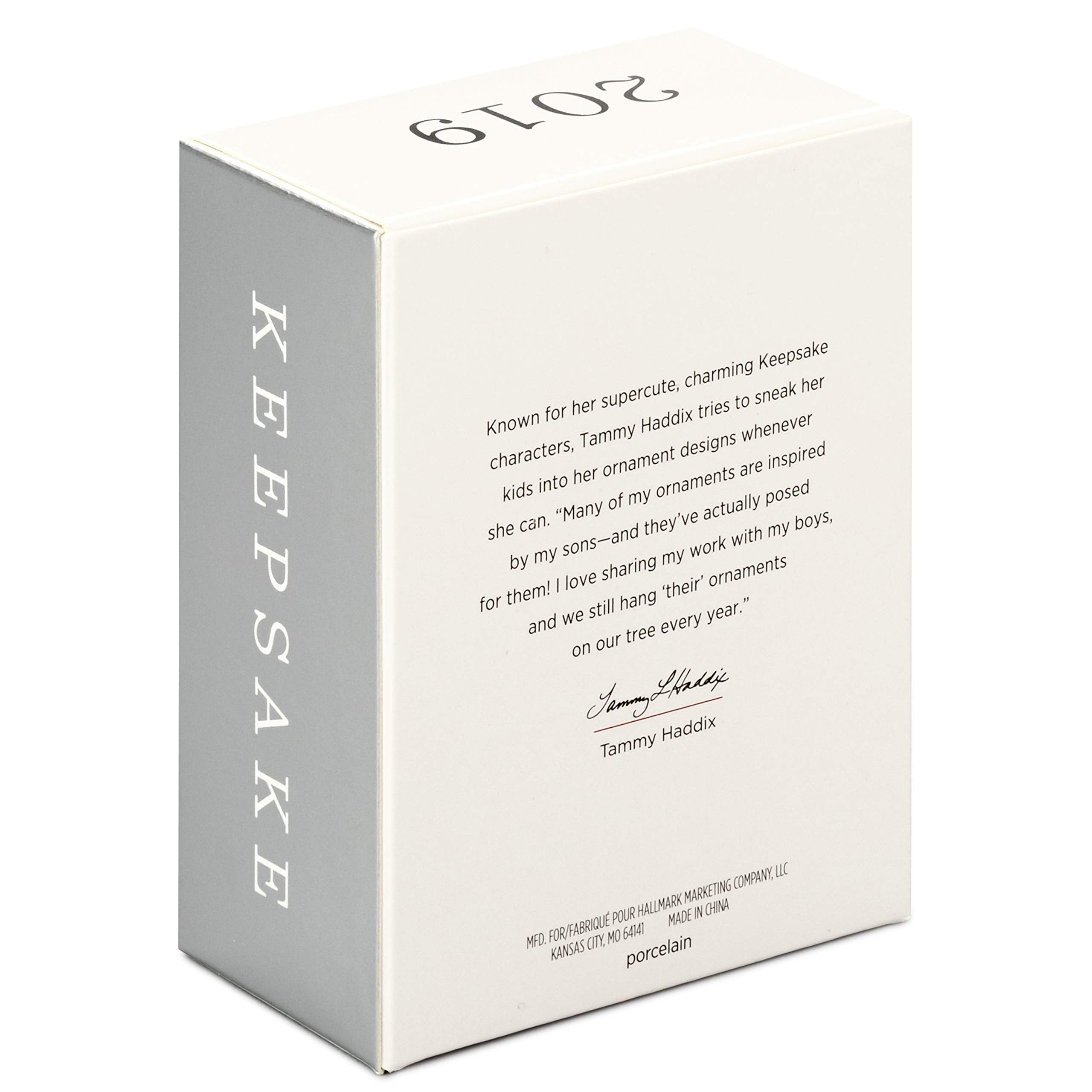 Hallmark Keepsake Christmas Ornament 2019 Year Dated Love Your Spirit, Godchild Lamb, New Baby Baptism Gift Porcelain,