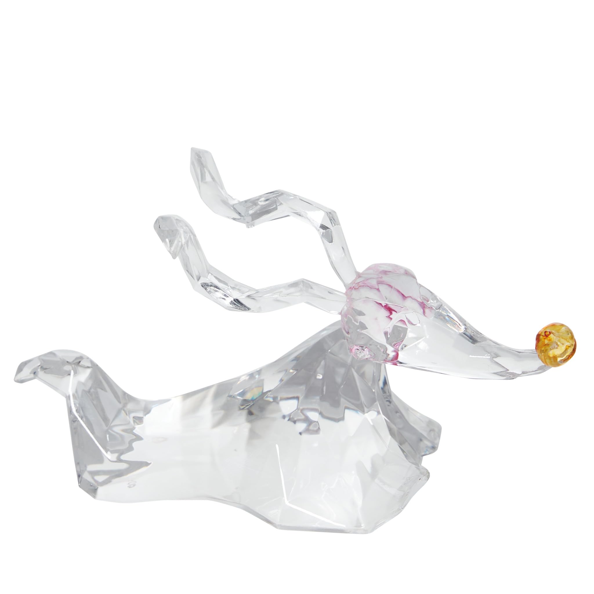 Enesco FACETS Disney The Nightmare Before Christmas Zero The Ghost Dog Miniature Figurine, 3 Inch, Clear