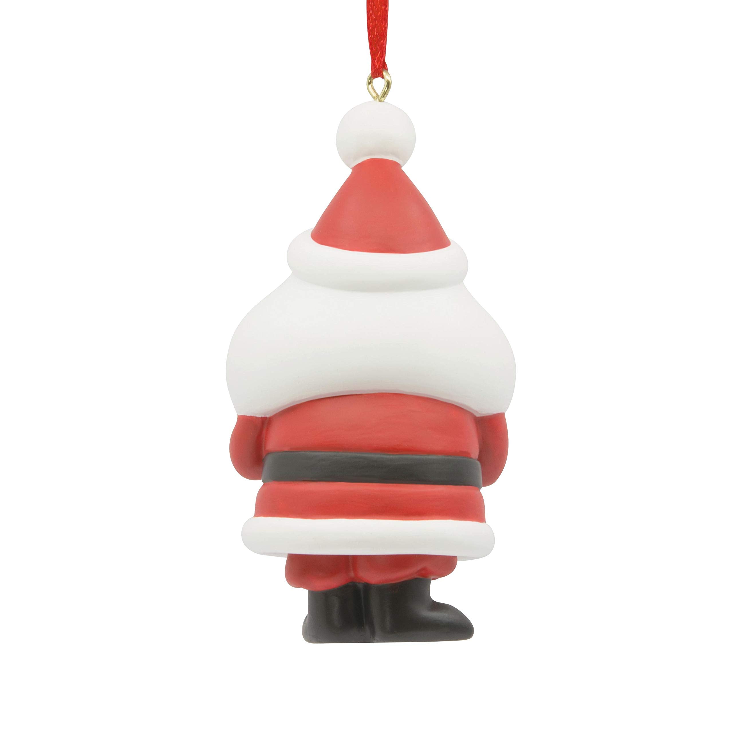 Hallmark "Santa Holding Present" Ornament