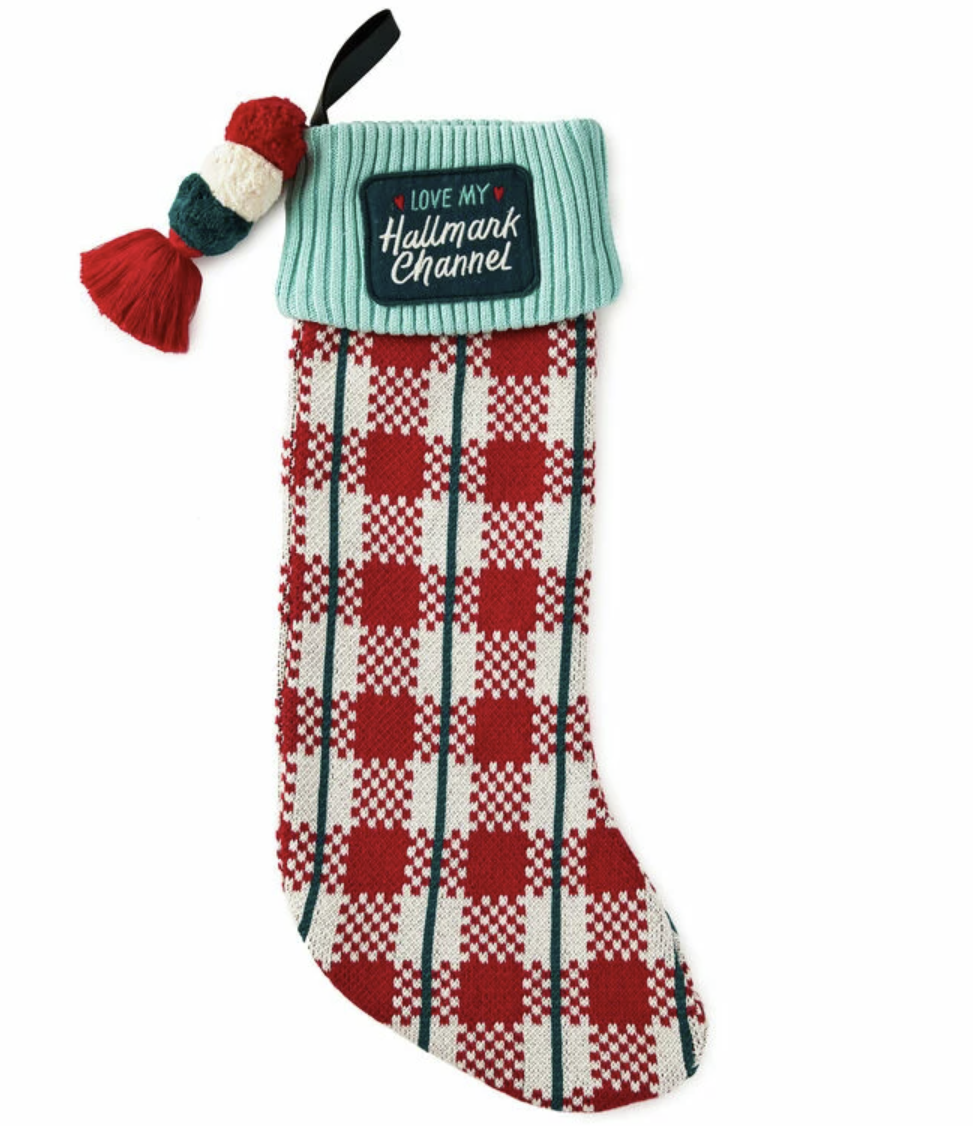 "Love My Hallmark Channel" Knit Christmas Stocking