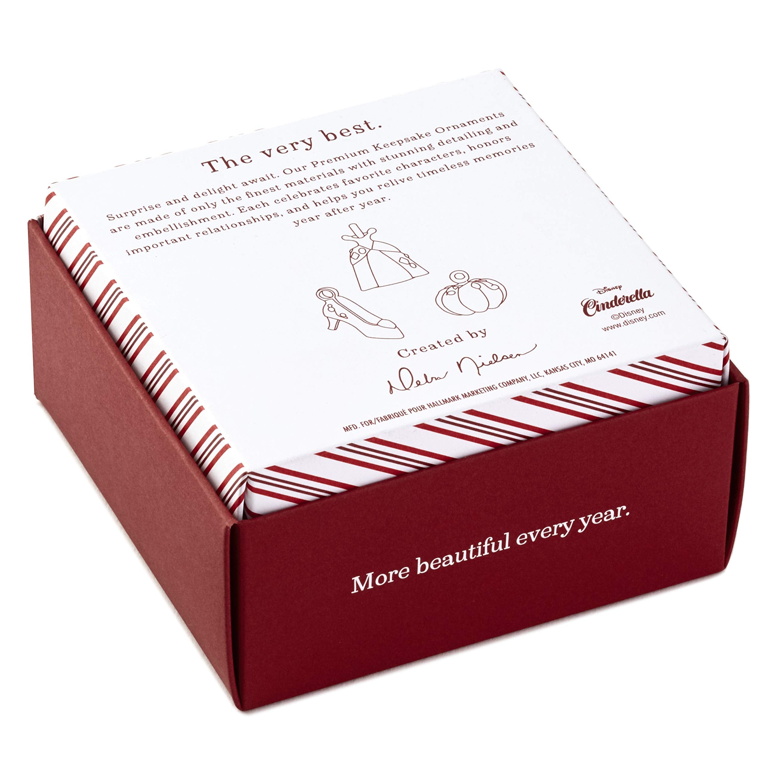 Hallmark Keepsake 2999QXD6309 Christmas Ornament 2019 Disney Ball, Cinderella Set of 3