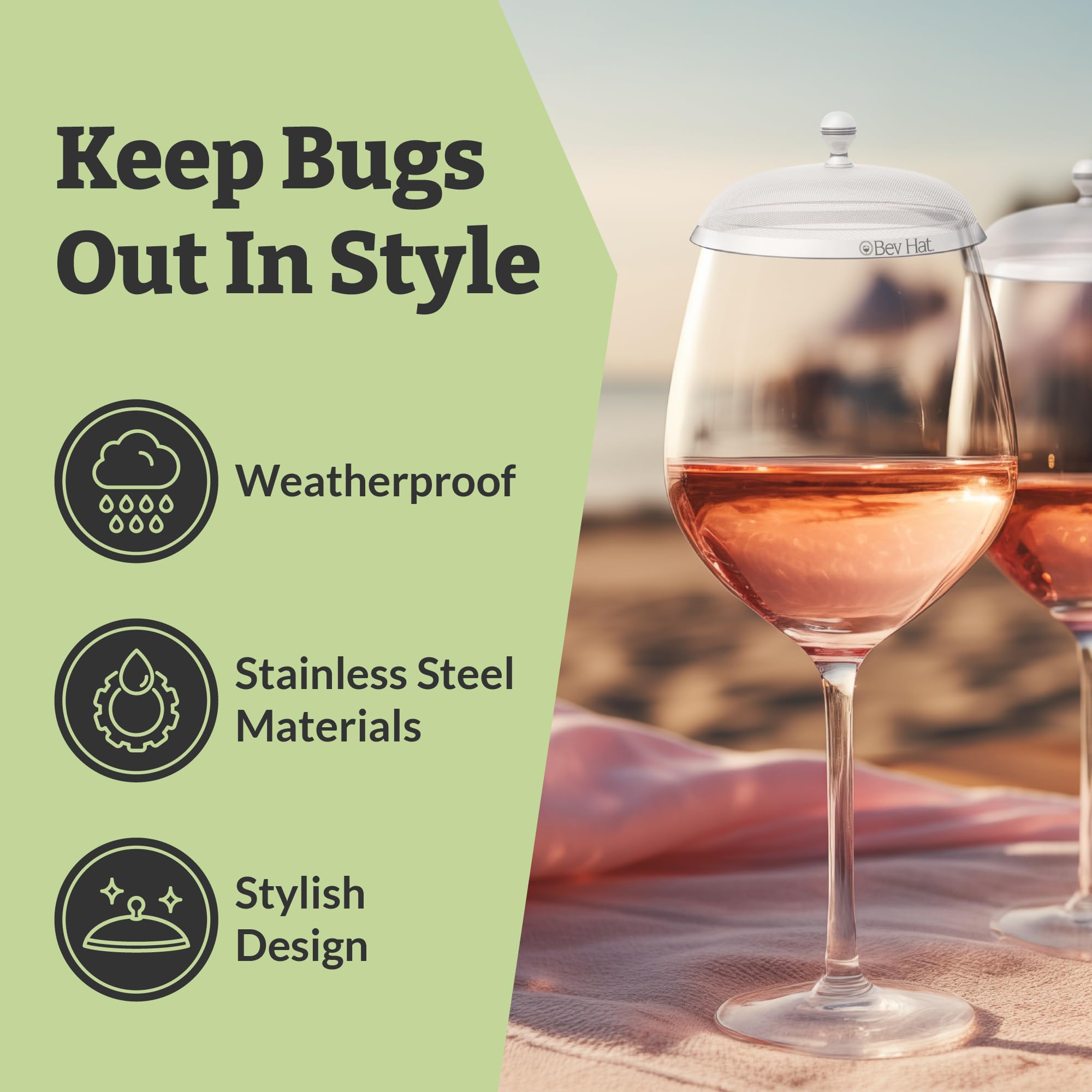 BEVERAGE HAT, Cover to keep bugs out of drinks