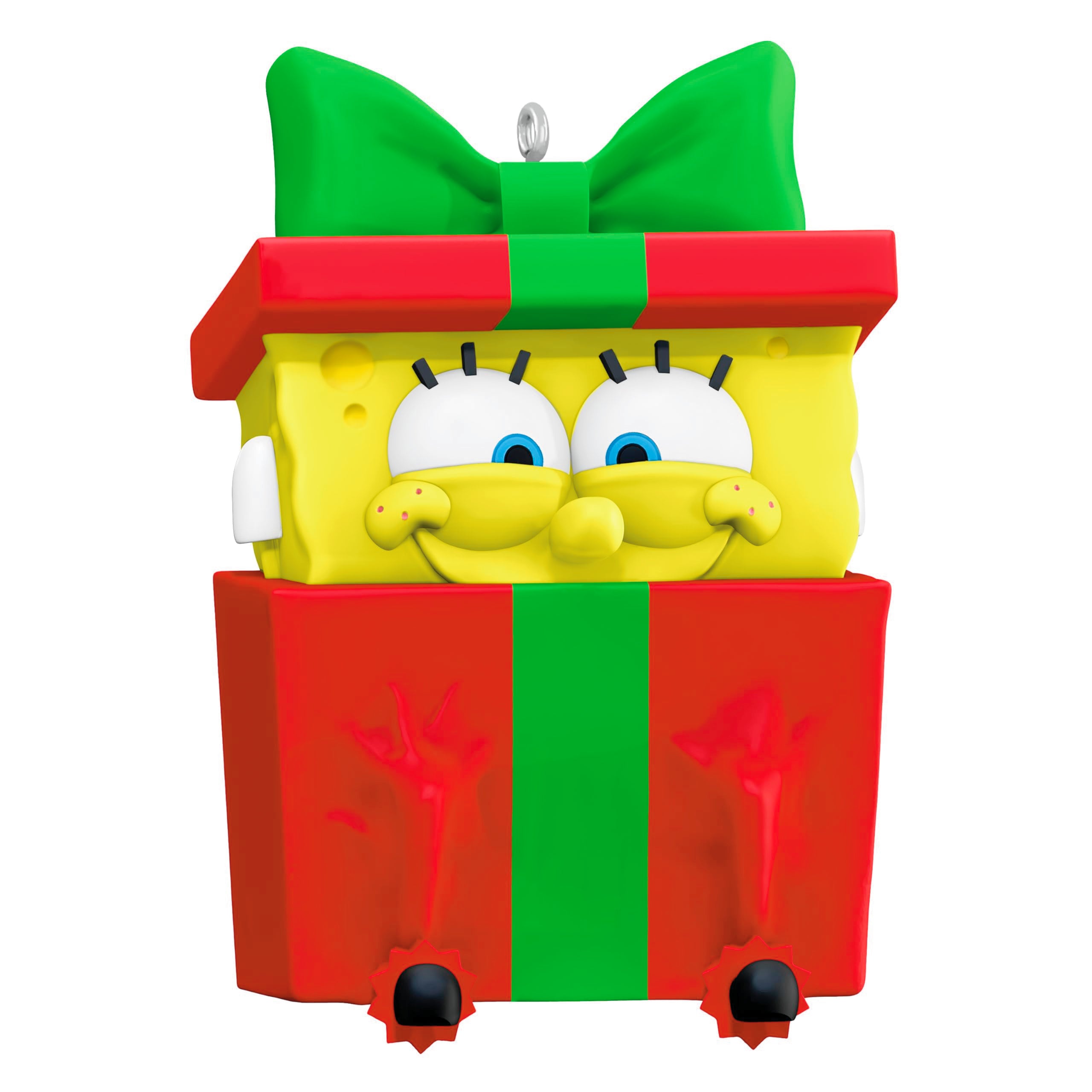 Sponge-boxed for Christmas, Spongebob Squarepants, 2025 Hallmark Keepsake Christmas Ornament