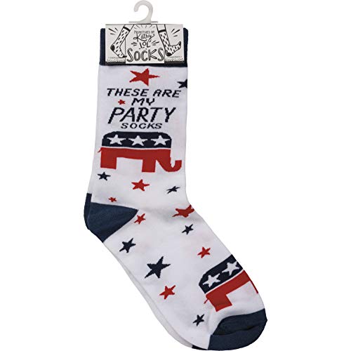 Primitives by Kathy One Size Socks Republican Party Socks