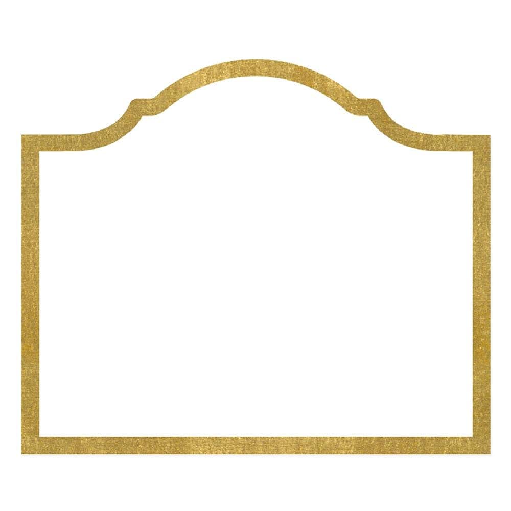 Caspari Arch Die-Cut Place Name Cards in Gold Foil - 8 Per Package