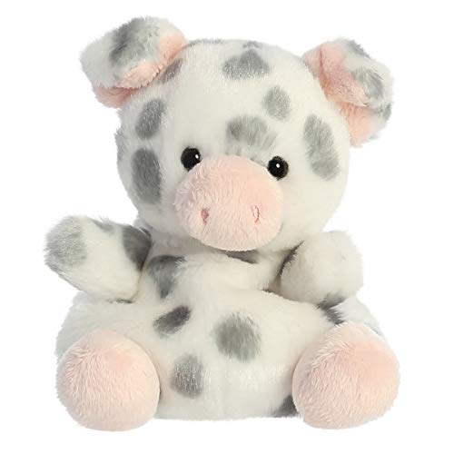 Aurora® Adorable Palm Pals™ Piggles Spotted Piglet™ Stuffed Animal - Pocket-Sized Play - Collectable Fun - White 5 Inches
