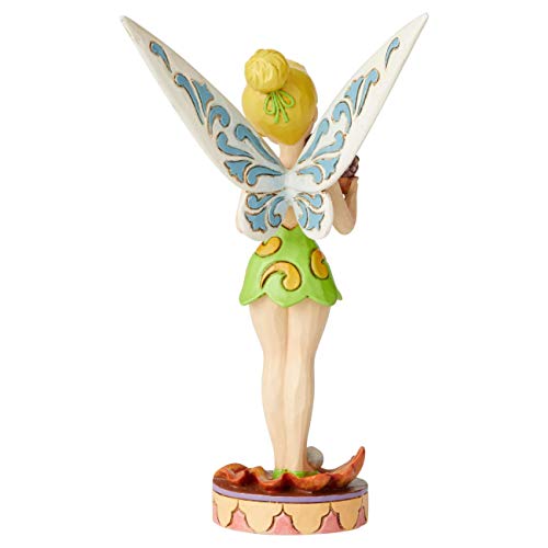 Enesco Disney Traditions by Jim Shore Peter Pan Tinkerbell with Acorn Figurine, 6.75 Inch, Multicolor