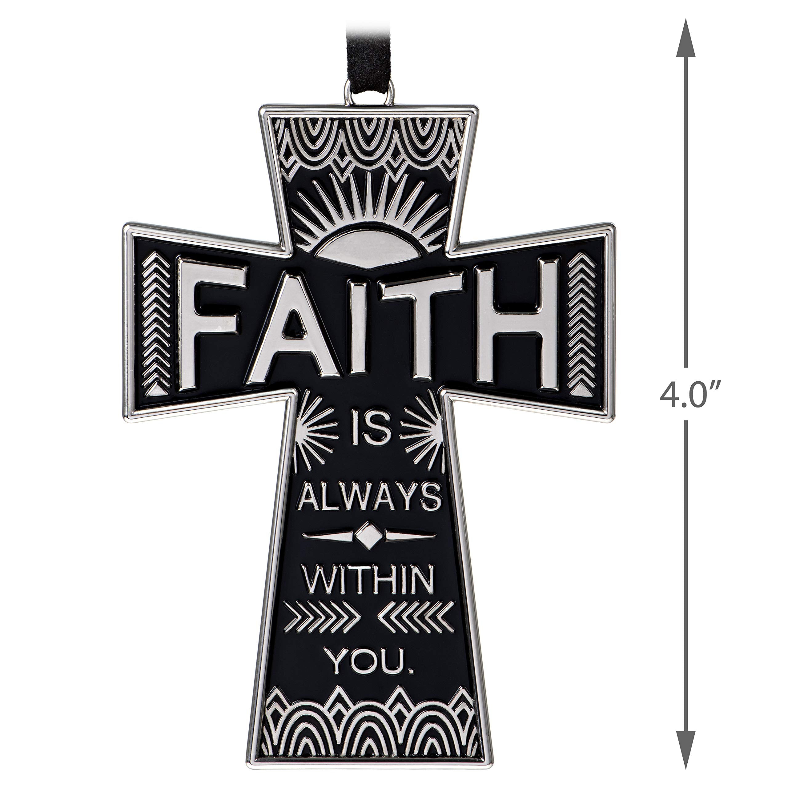 Hallmark Keepsake Christmas Ornament 2020 Faith Always Cross Metal