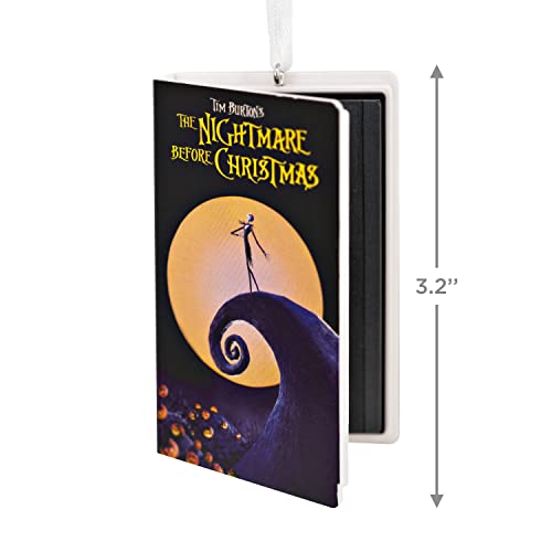 Hallmark Disney Tim Burton's The Nightmare Before Christmas Movie Retro Video Cassette Case Plastic Christmas Ornament