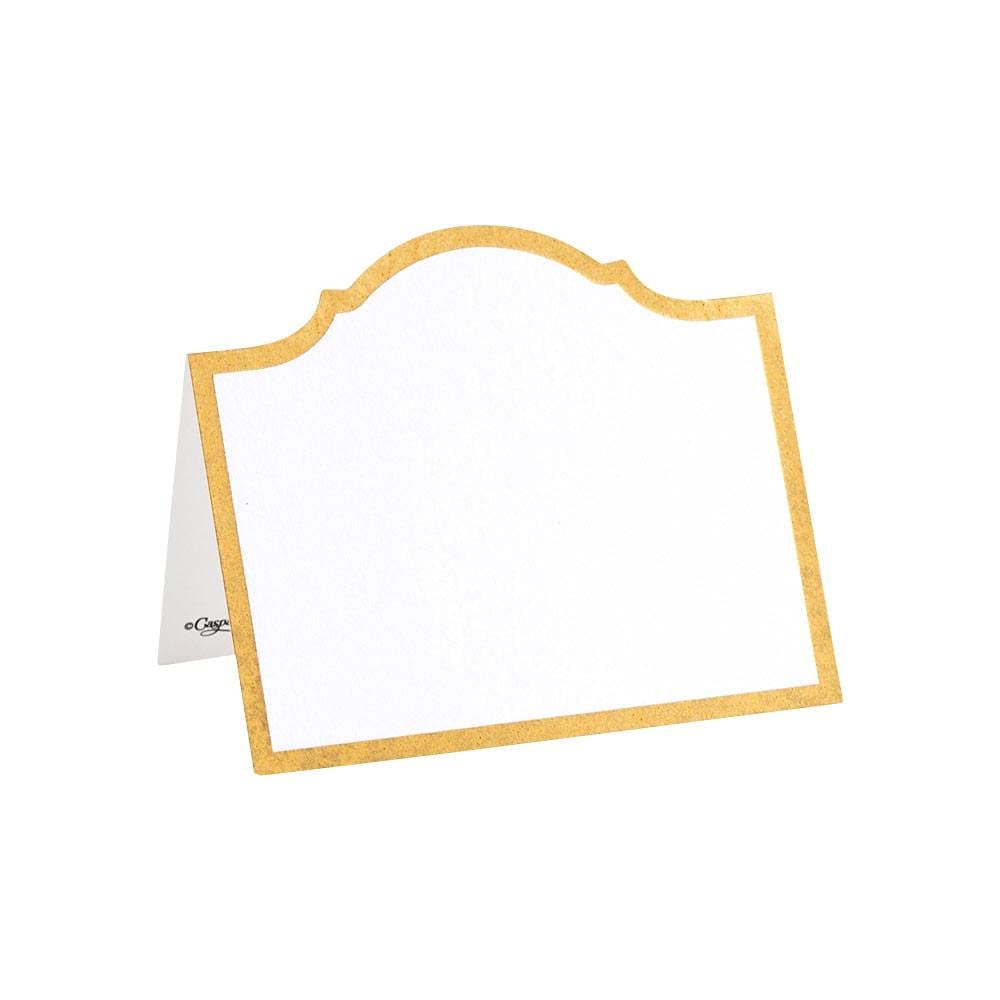 Caspari Arch Die-Cut Place Name Cards in Gold Foil - 8 Per Package