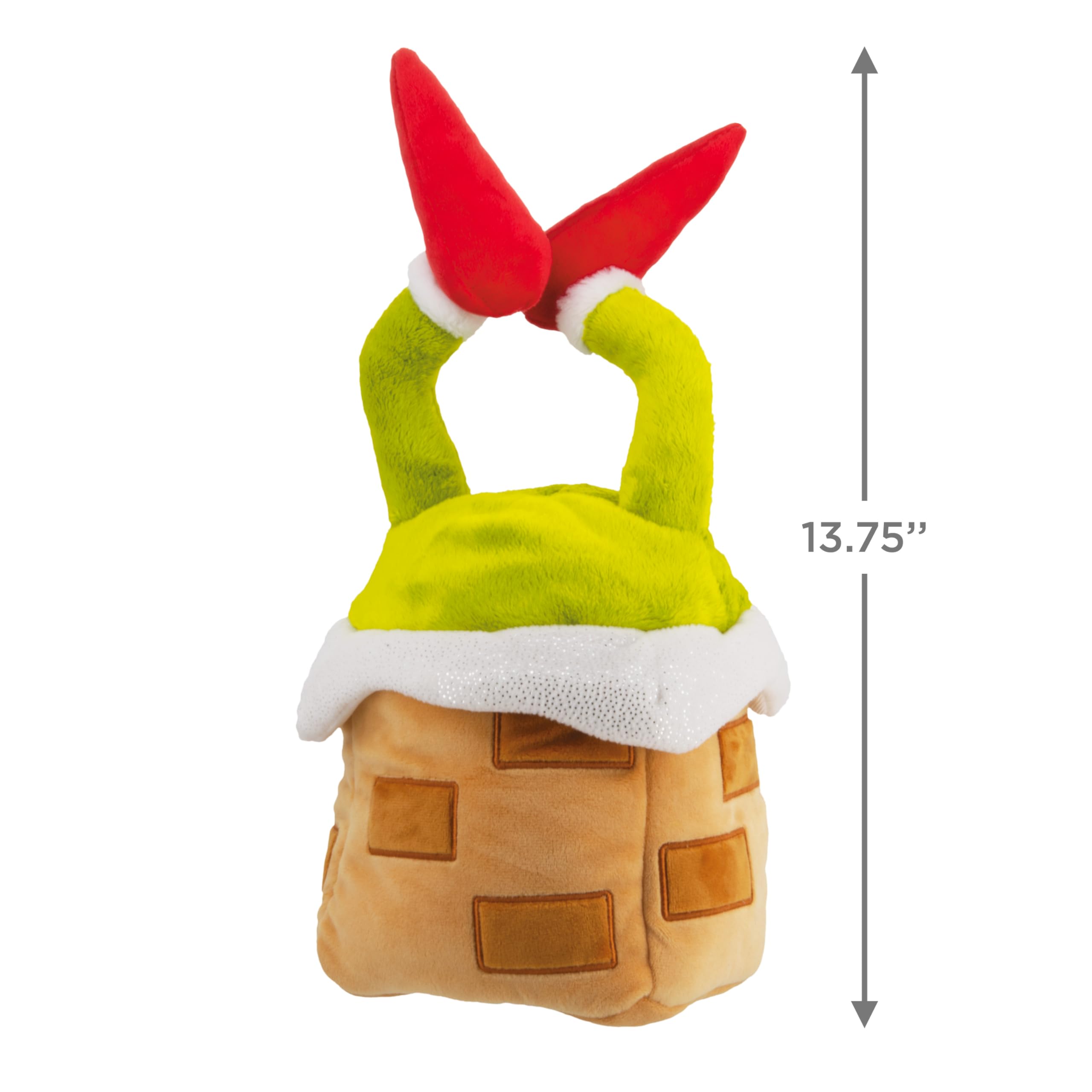 Hallmark Dr. Seuss The Grinch Plush Chimney Christmas Tree Topper