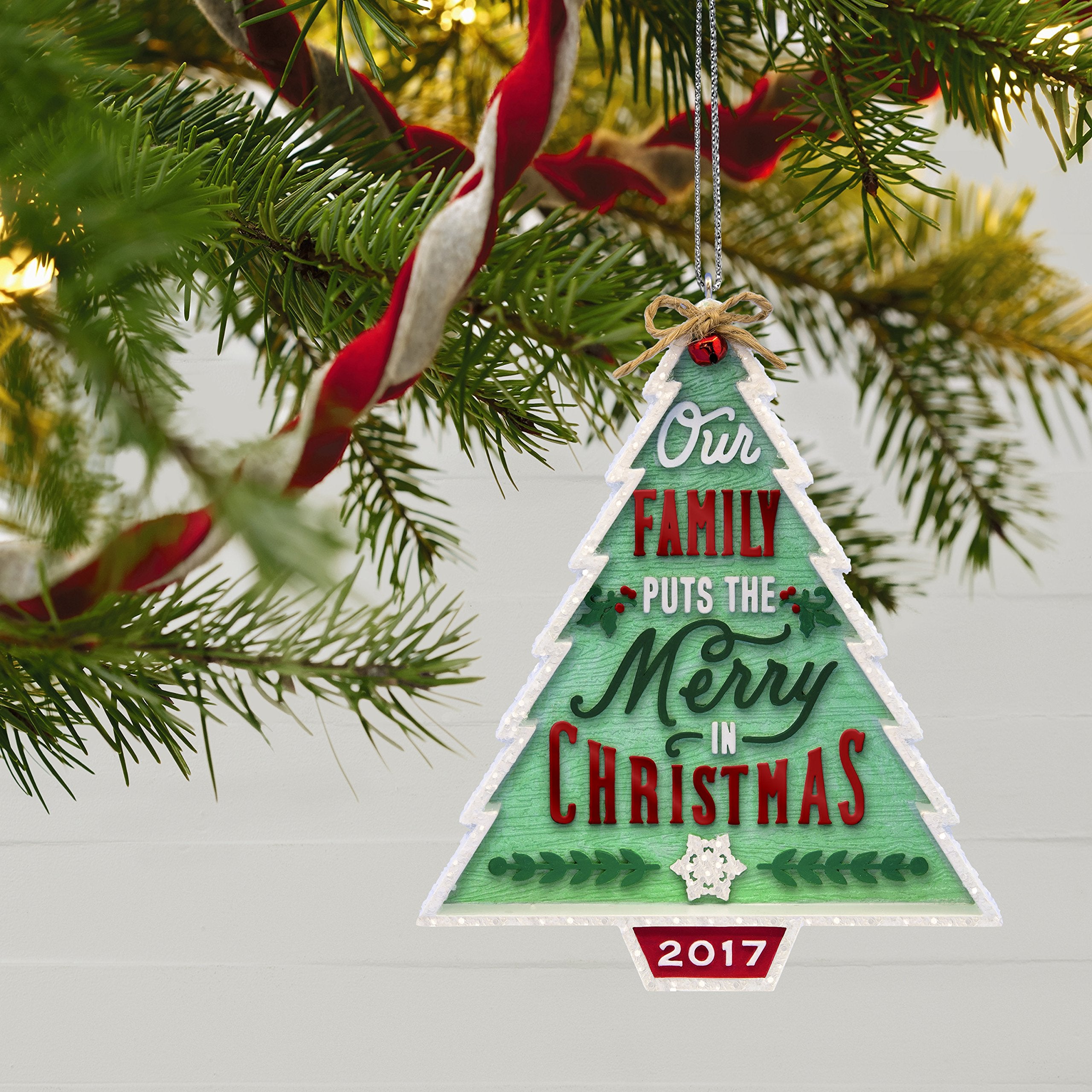 Hallmark Keepsake 2017 Our Family...Our Christmas Tree Dated Christmas Ornament