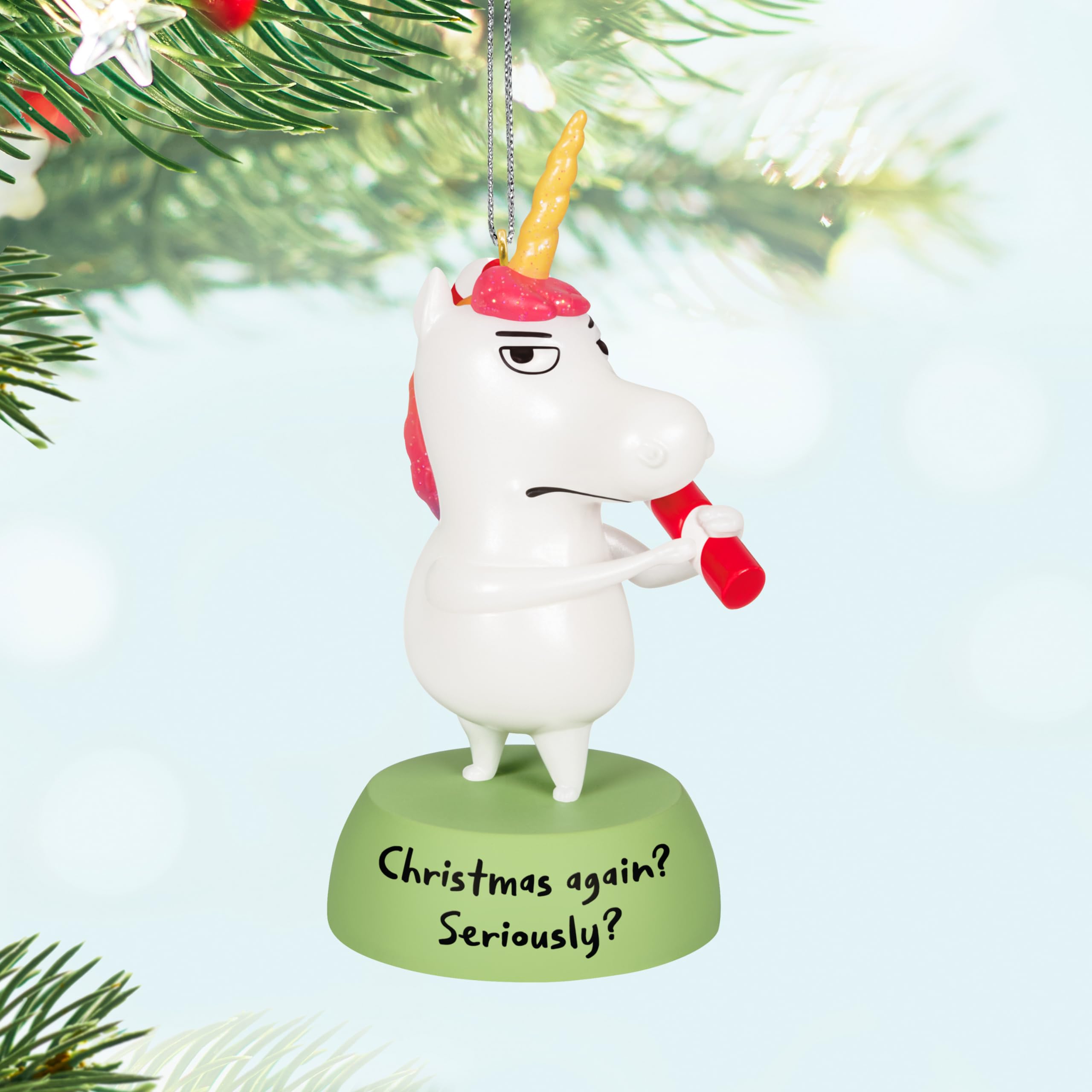 Hallmark Keepsake Christmas Ornament 2024, Meh Unicorn, Funny Gifts