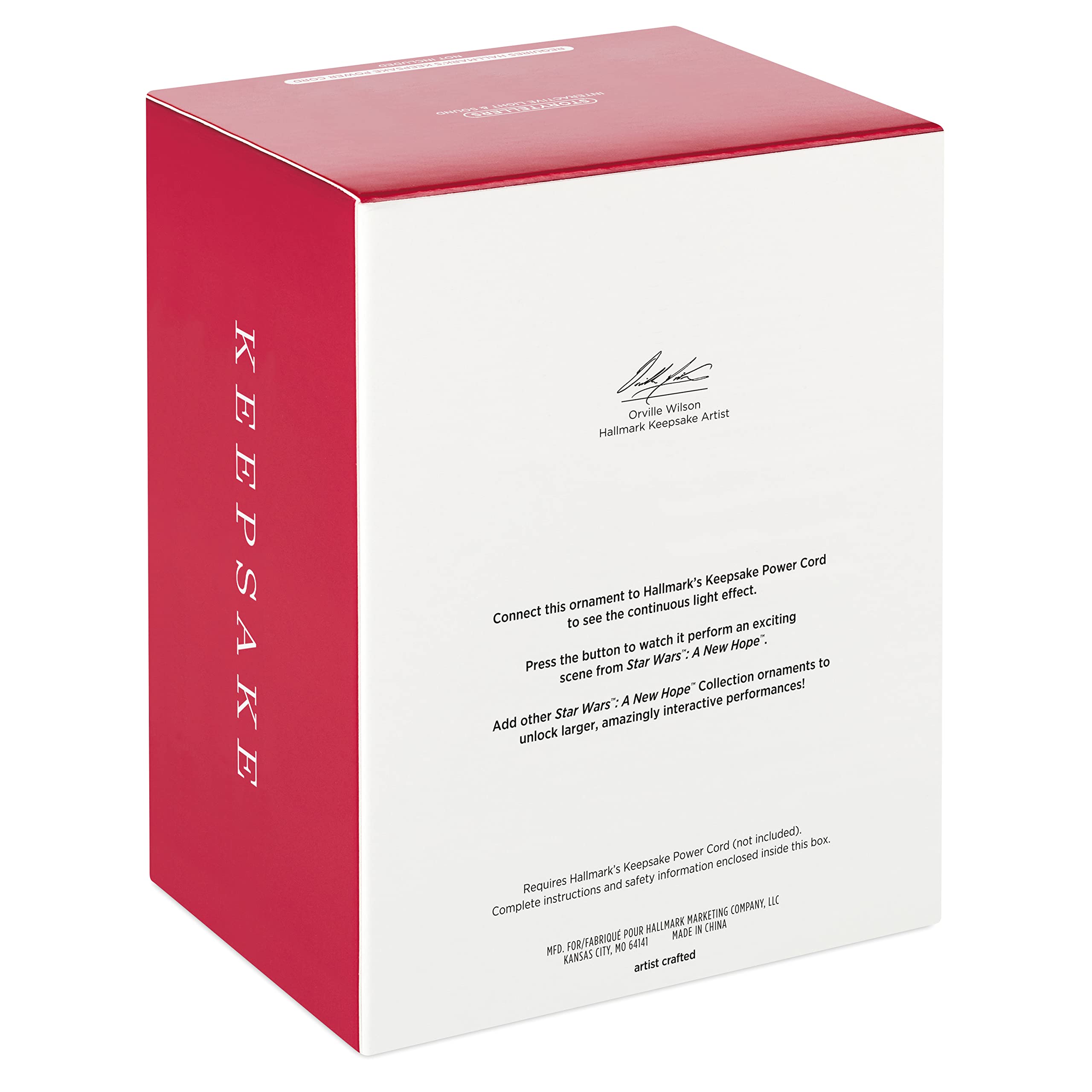 Hallmark Keepsake Christmas Ornament 2022, Star Wars: A New Hope Collection C-3PO and R2-D2, Light and Sound