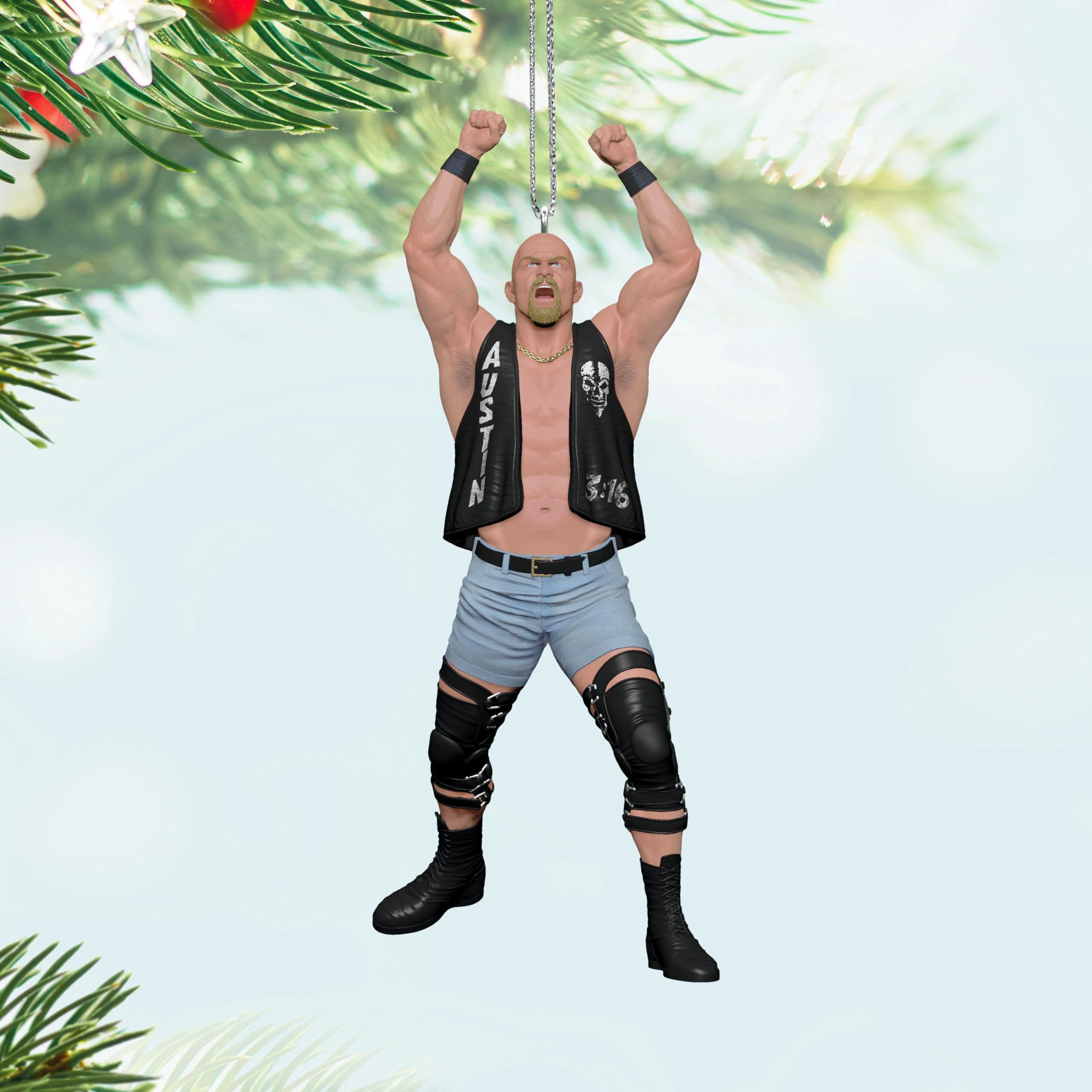 "Stone Cold" Steve Austin 2025 Hallmark Keepsake Christmas Ornament