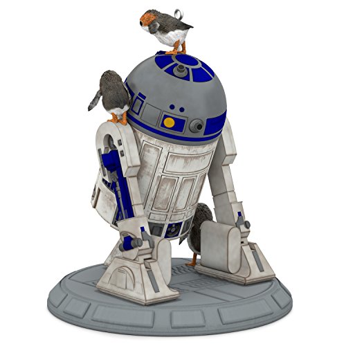 Hallmark Keepsake Christmas Ornament 2018 Year Dated, Star Wars R2D2 Porgs of a Feather, The Last Jedi