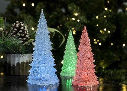 Roman Lighted Trees set of 5 7-9"H