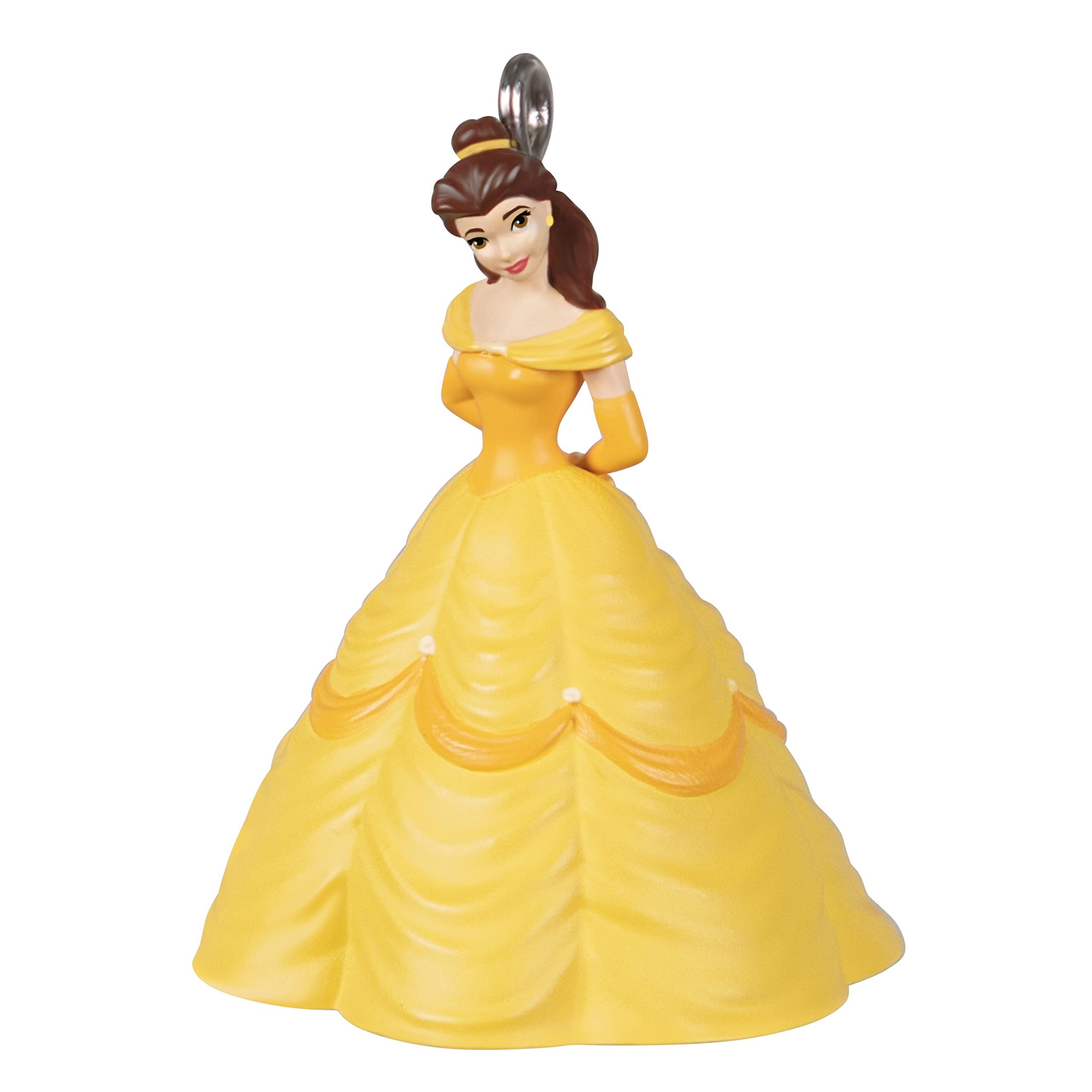 Hallmark Keepsake 1.25" Miniature Plastic, Christmas Ornament 2022, Disney Beauty and The Beast Belle, Mini
