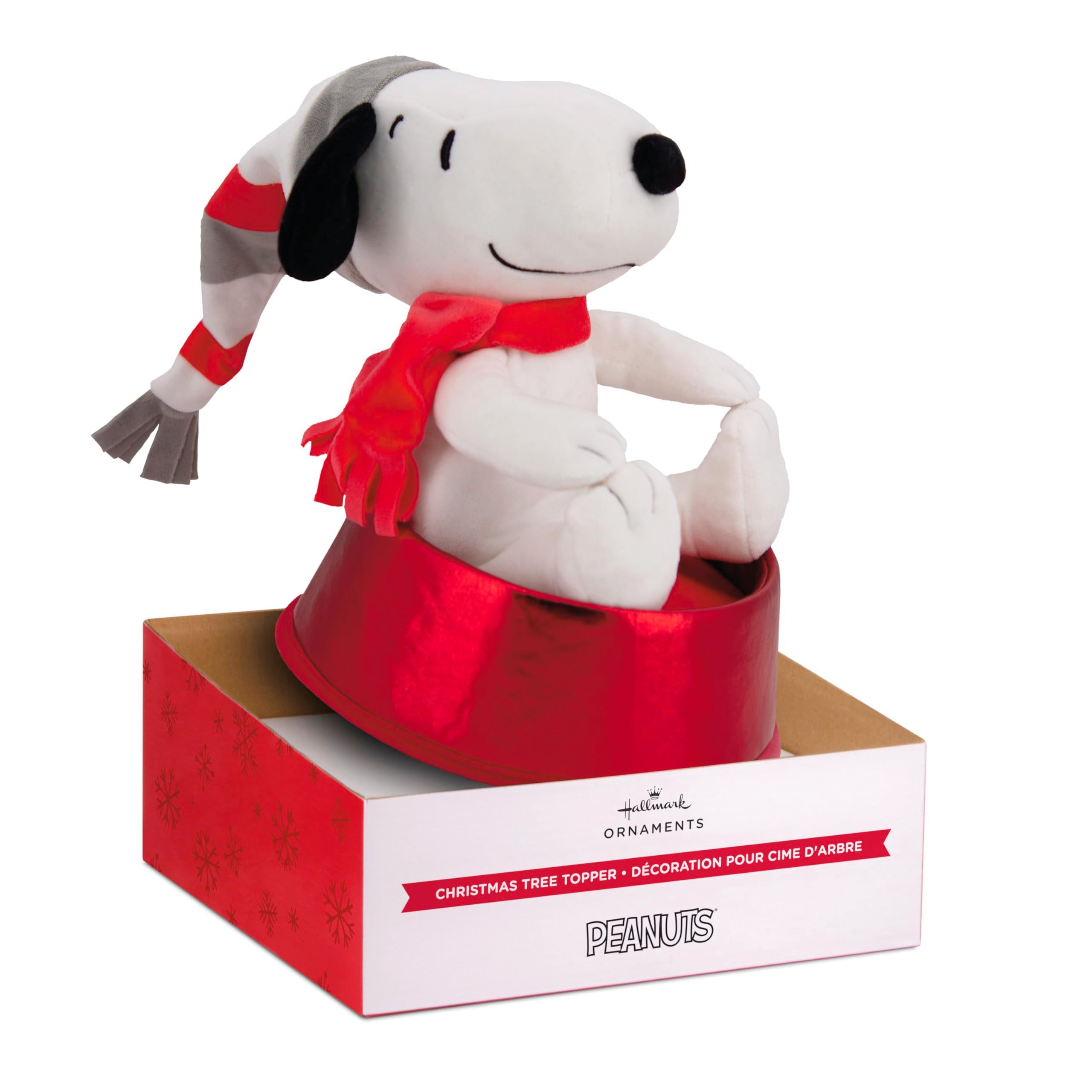 Snoopy Doghouse Plush Christmas Hallmark Tree Topper
