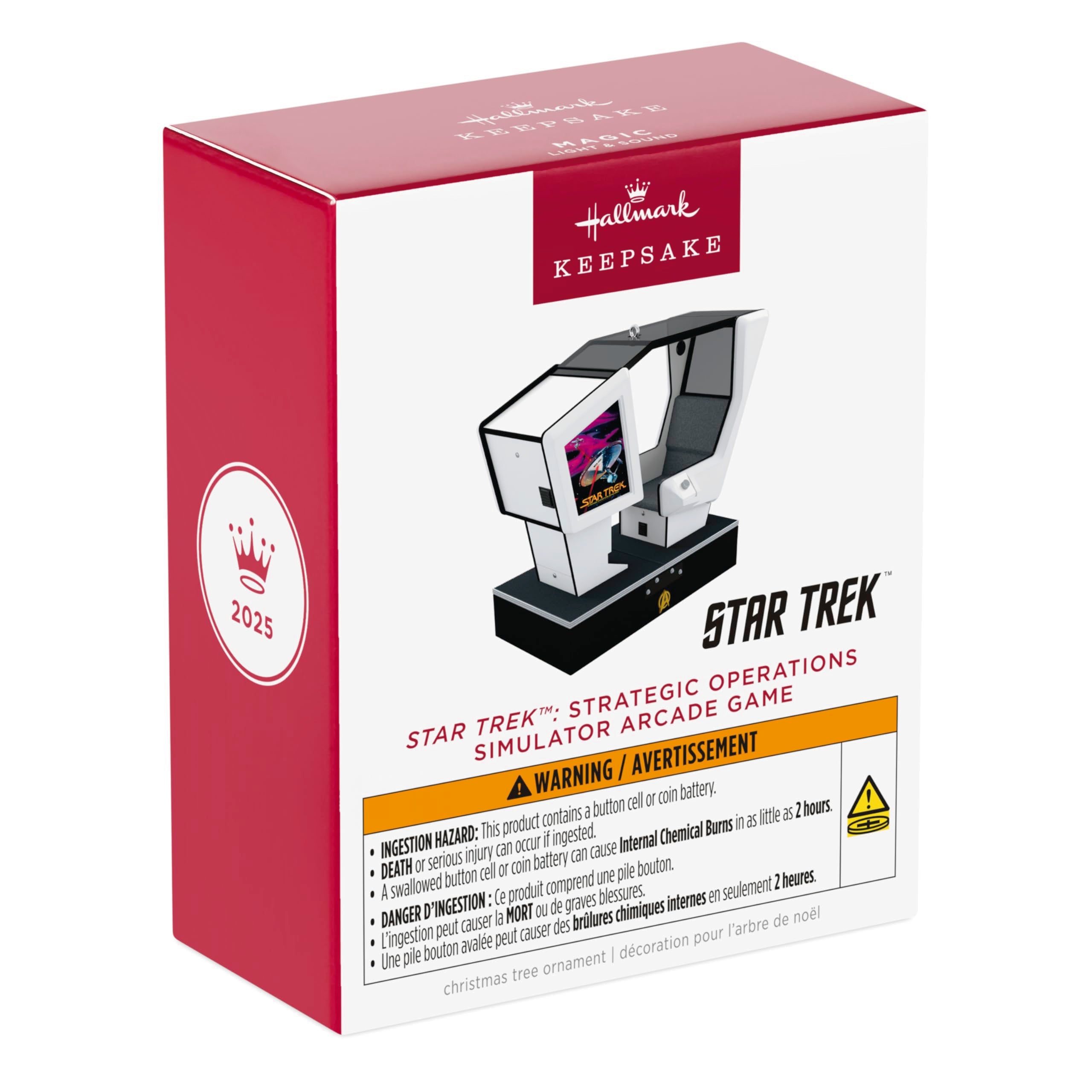 Star Trek: Strategic Operations Simulator Arcade Game 2025 Hallmark Keepsake Christmas Ornament