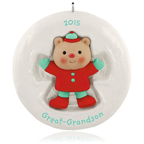 Hallmark Keepsake Ornament Great-Grandson Cute Little Bear 2015