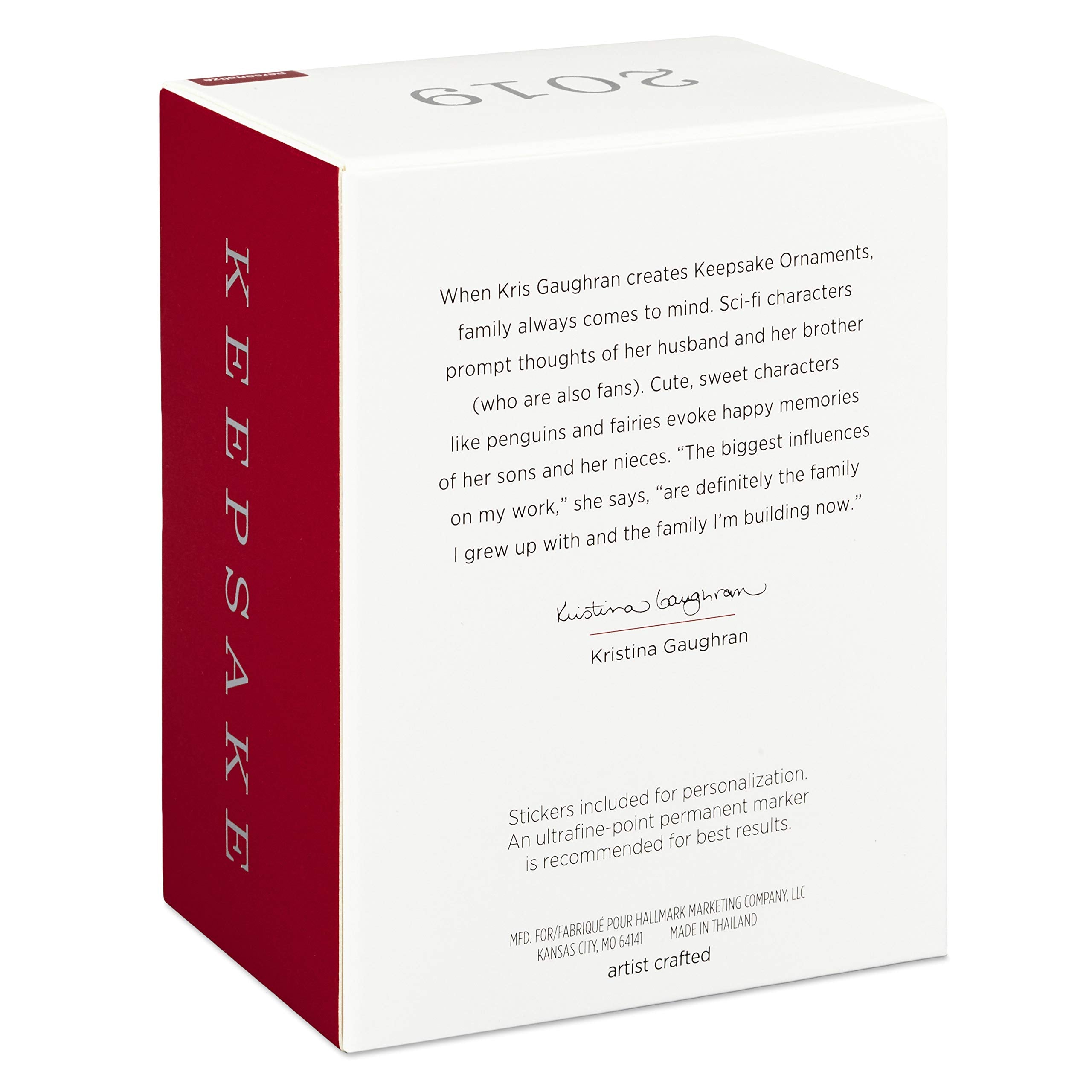 Hallmark Keepsake Christmas 2019 Year Dated Baseball Star Penguin DIY Personalized Ornament,