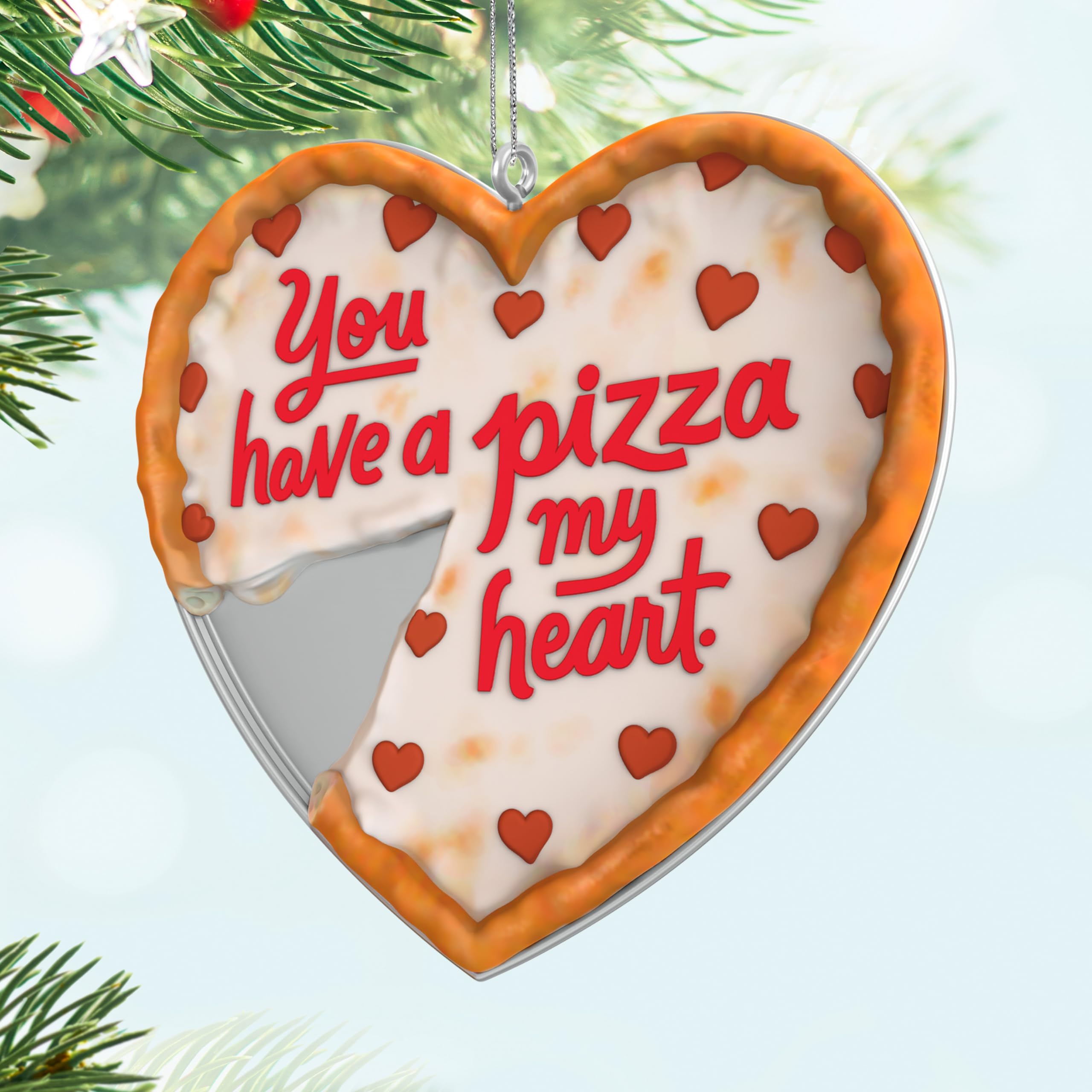 Hallmark Keepsake Christmas Ornament 2024, Pizza My Heart, Food Gifts