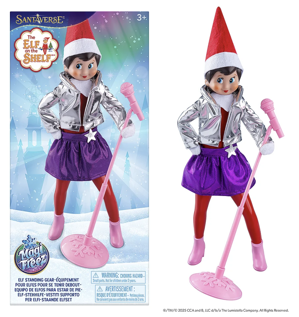 The Elf on the Shelf MagiFreez Pop Star Performance Outfit & Standing Gear Set