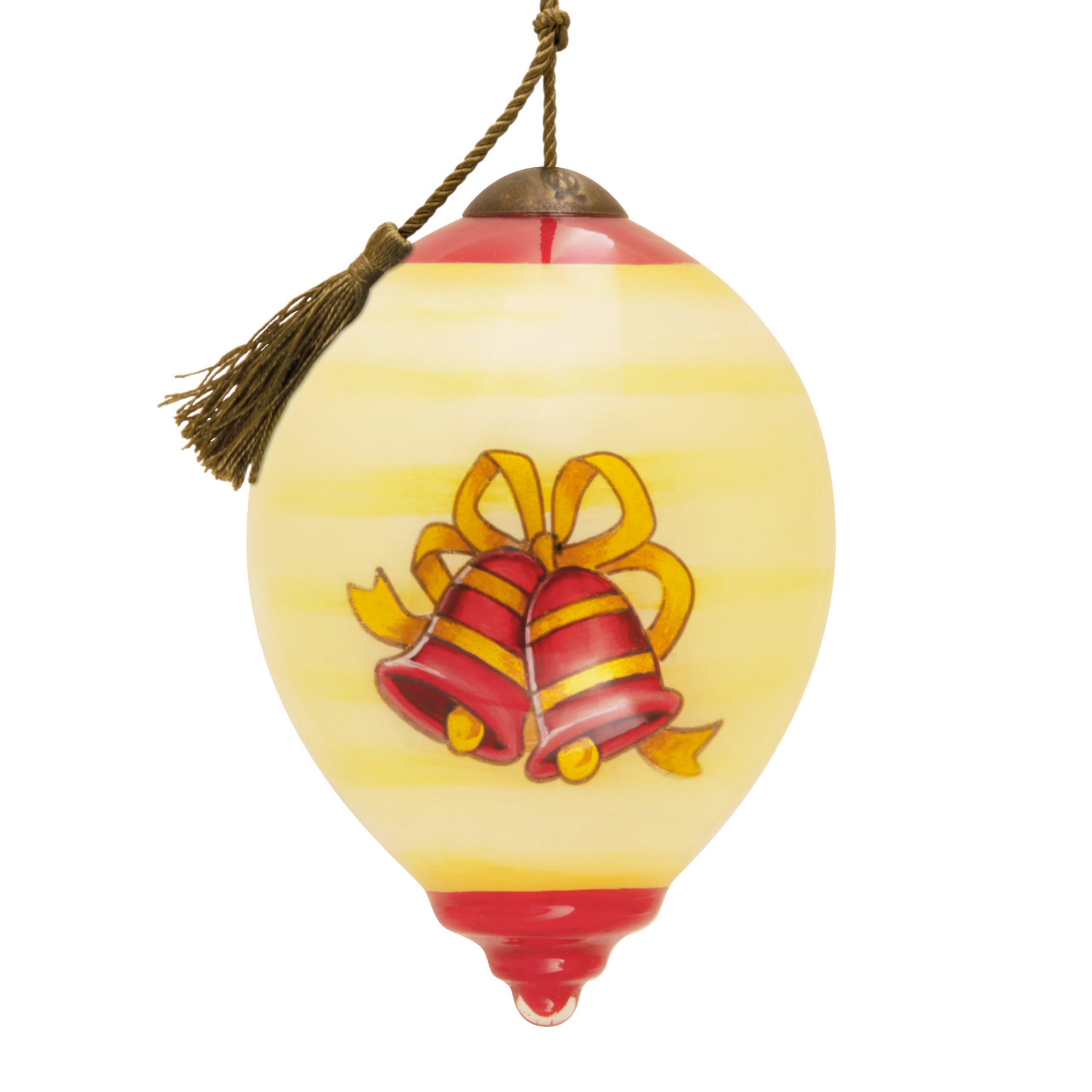 Hallmark Disney Ne'Qwa Art Mickey Mouse Christmas Ornament, Hand-Painted Glass