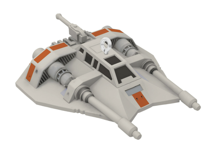 Star Wars Rebel Snowspeeder 2025 Mini Hallmark Christmas Ornament