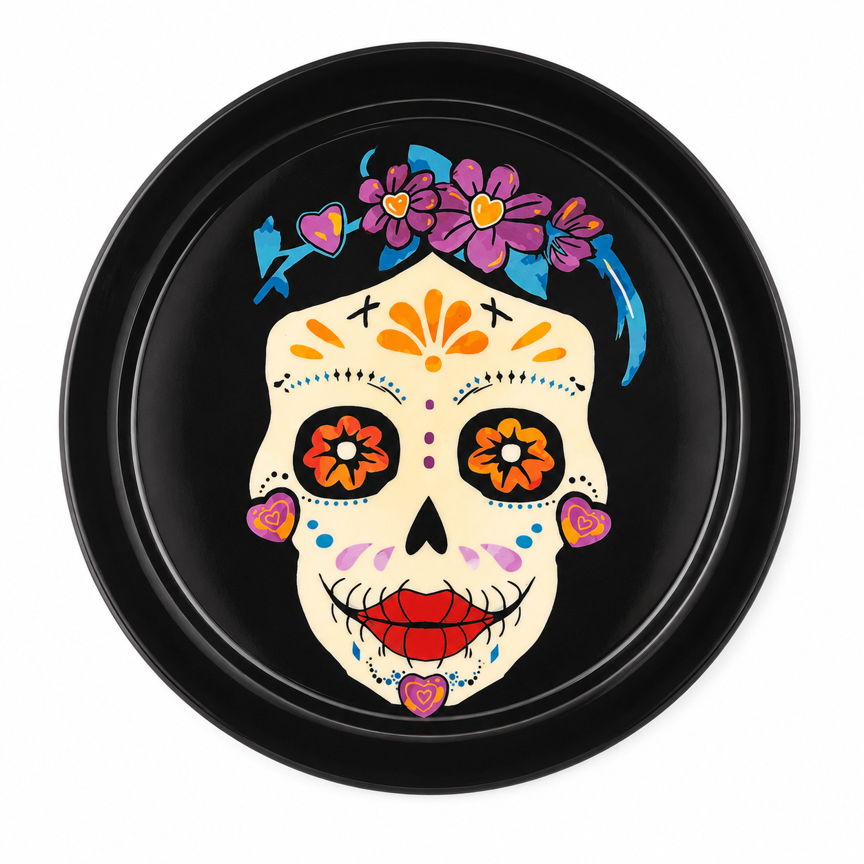 Day of the Dead Plastic 8 Inch Kocina Lunch Plate