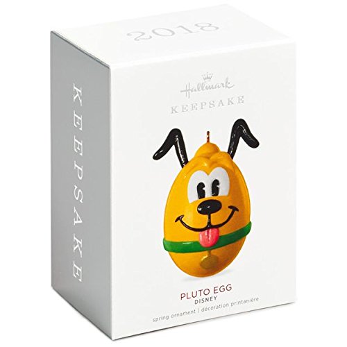 Pluto Easter Egg Porcelain Ornament