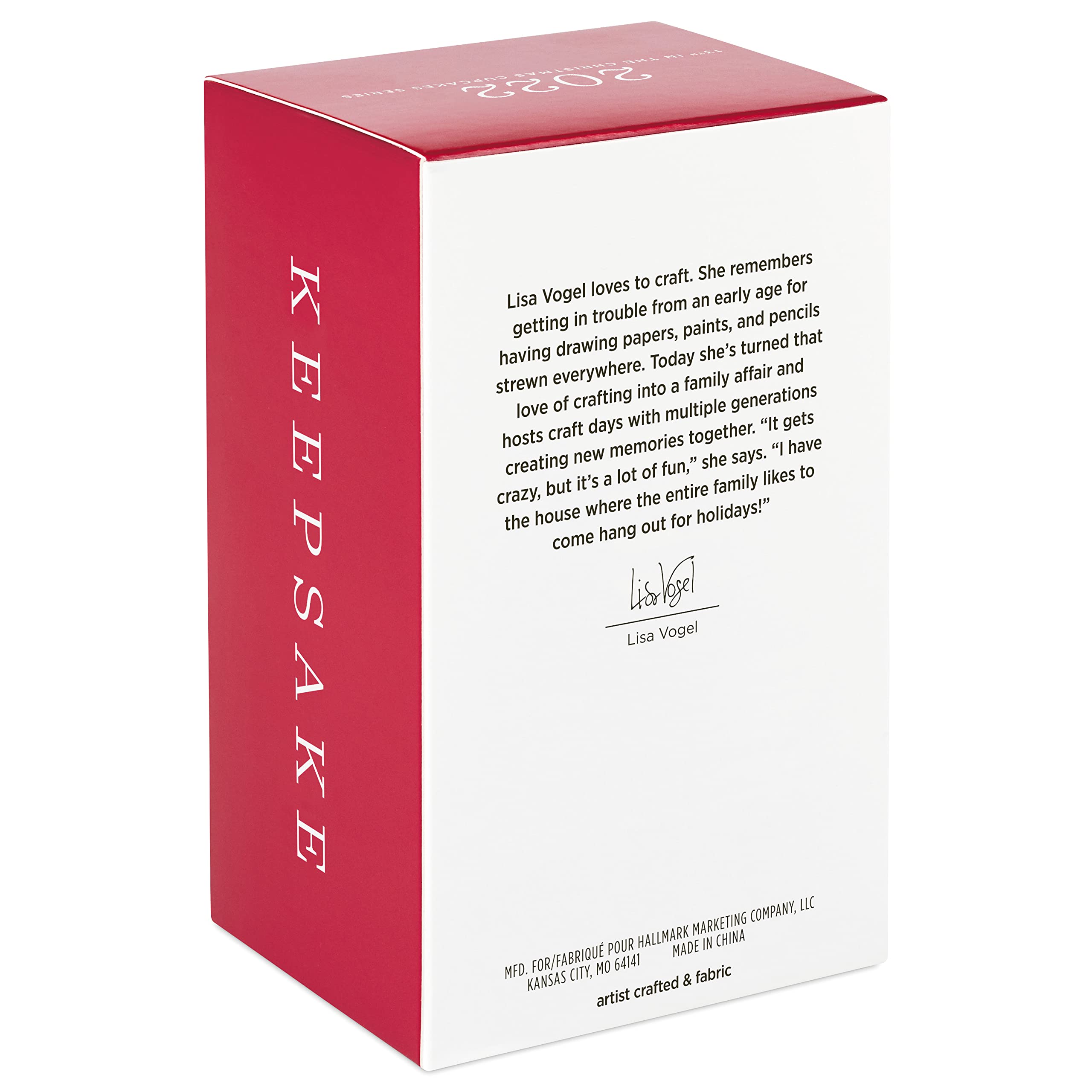 Hallmark Keepsake Fabric Christmas Ornament 2022, Christmas Cupcakes Holiday Merry-Mint