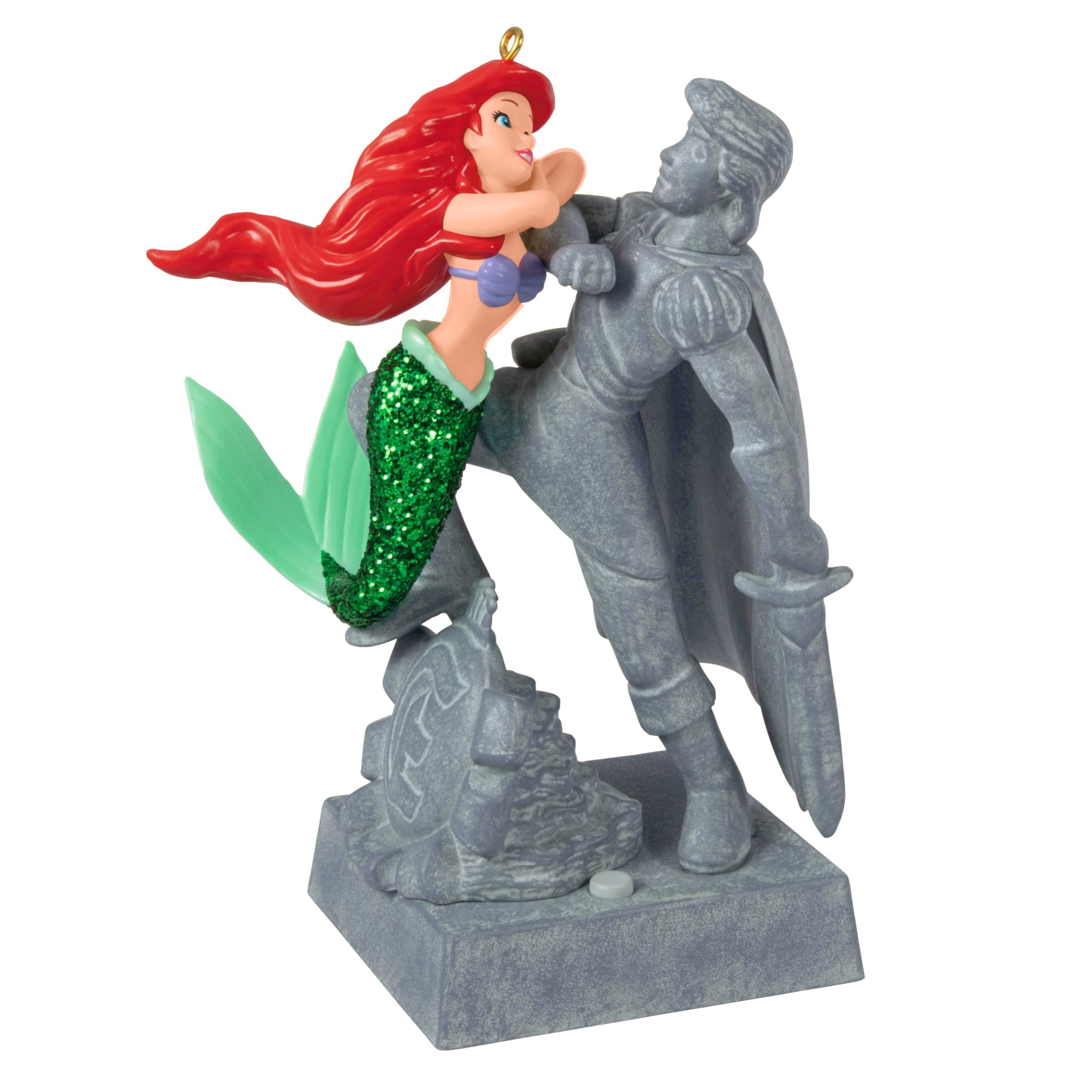 Hallmark Keepsake Christmas Ornament 2025, Disney The Little Mermaid Ariel and The Prince with Sound, Gifts for Disney Fans