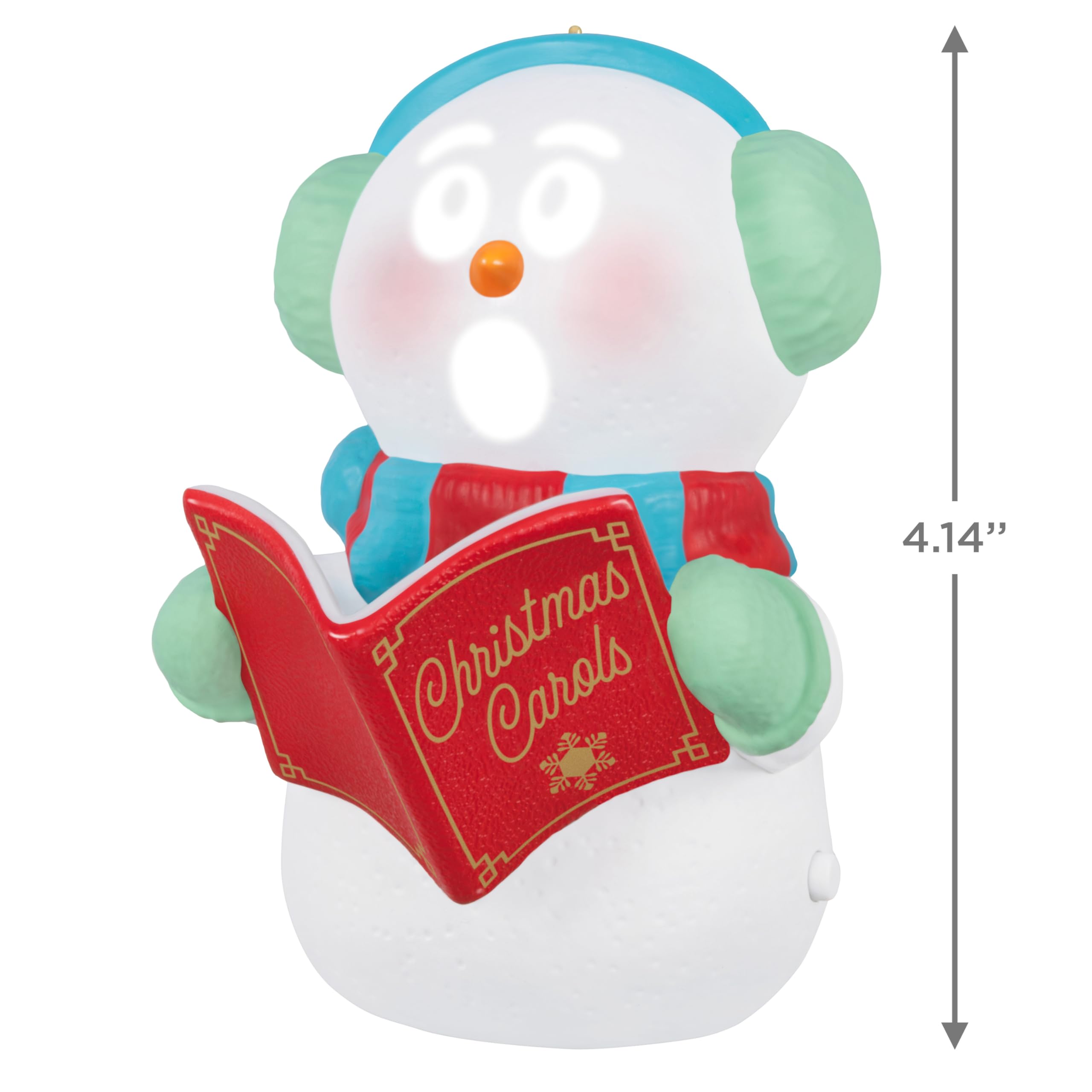 ORN CAROLING SNOWMAN