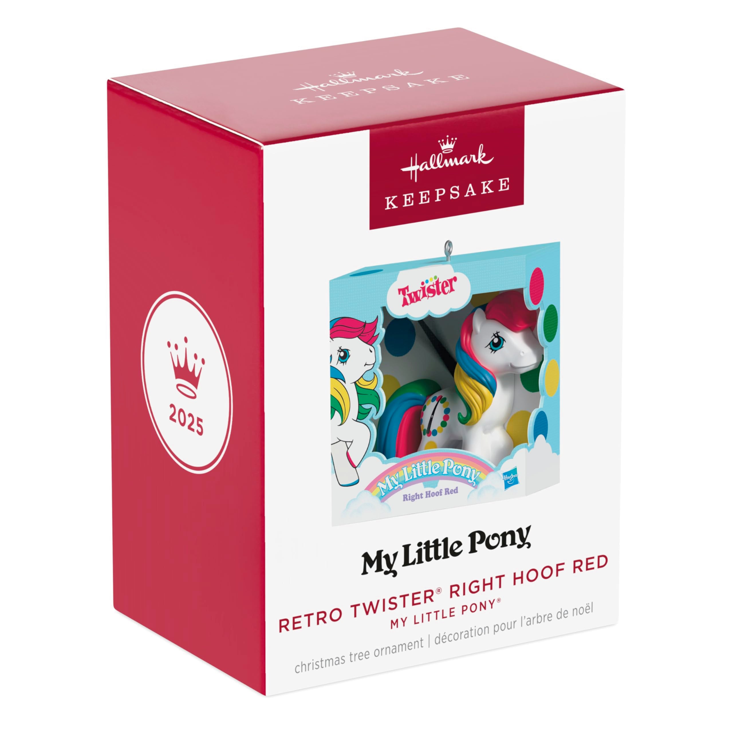 Retro Twister Right Hoof Red, My Little Pony, 2025 Hallmark Keepsake Christmas Ornament