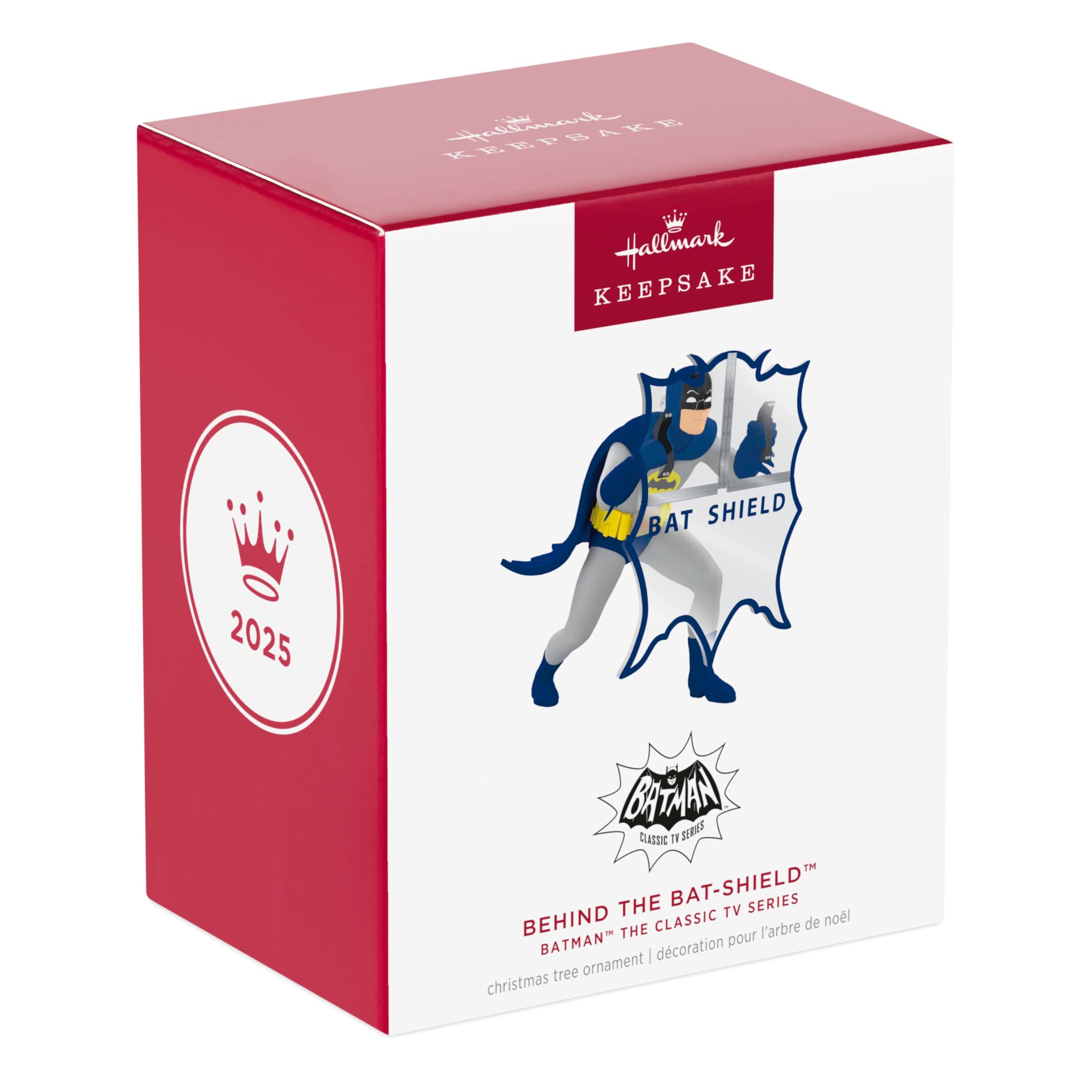 Behind the Bat-Shield, Batman The Classic TV Series, 2025 Hallmark Keepsake Christmas Ornament