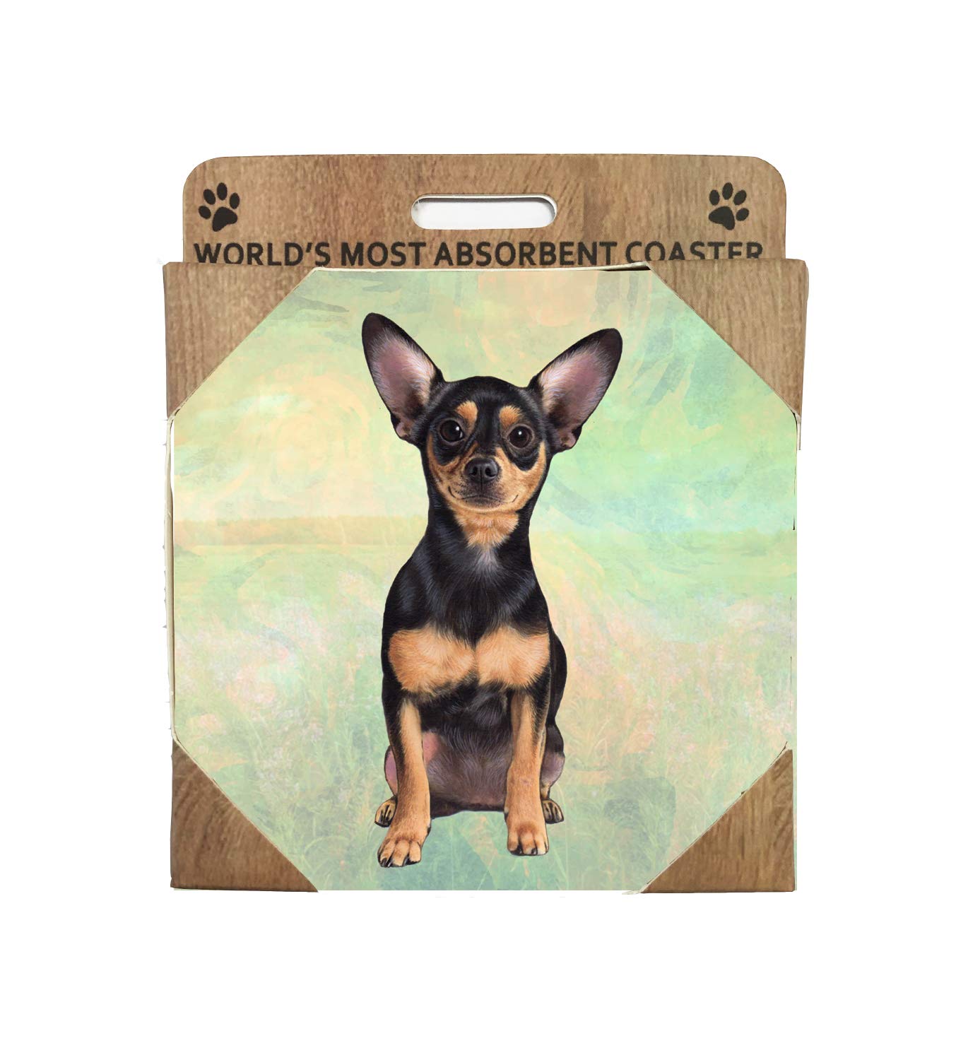 Black Chihuahua Coaster