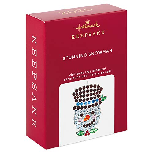 Hallmark Keepsake Christmas Ornament 2020, Stunning Snowman, Gemstone and Metal (2999QK1371)