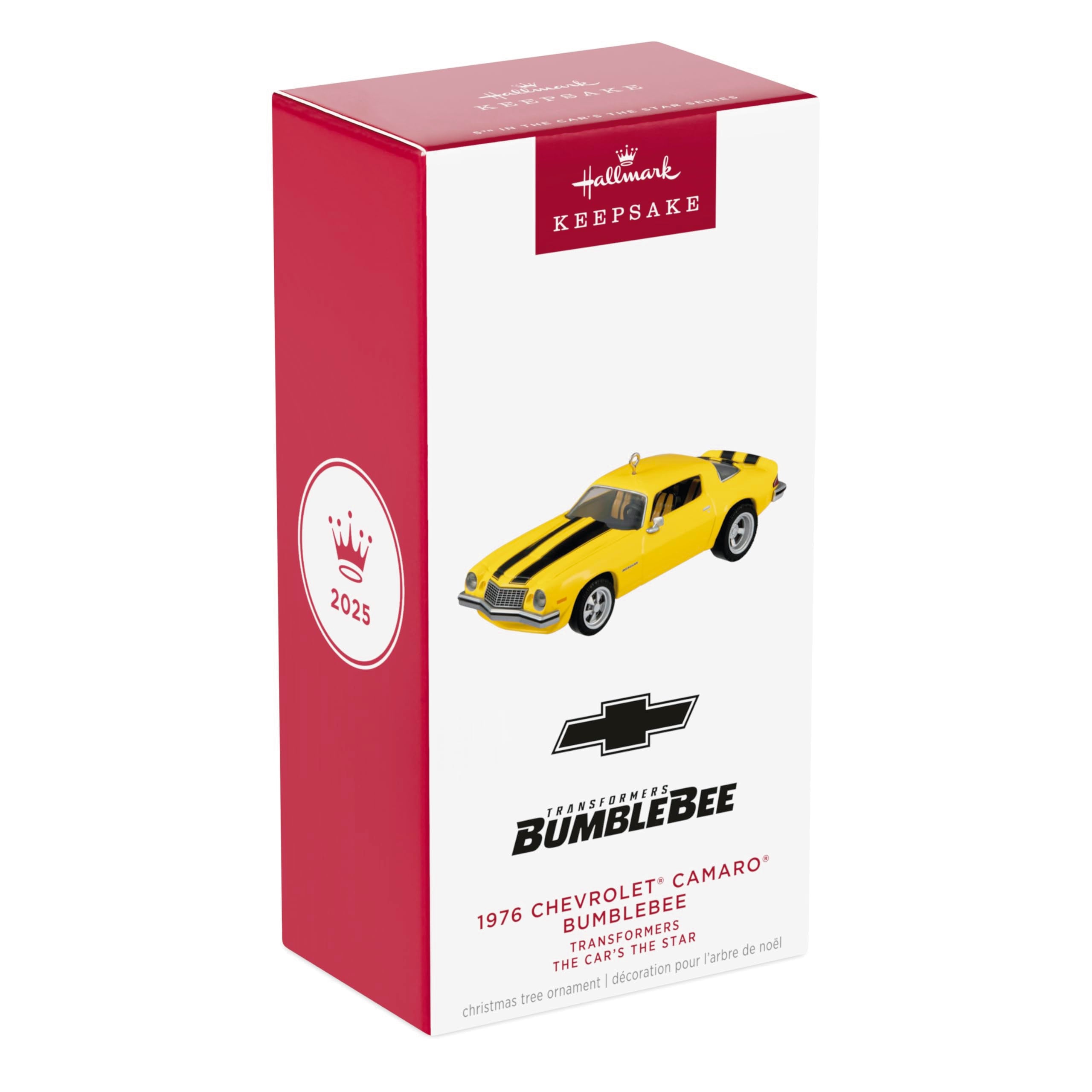 1976 Chevrolet Camaro Bumblebee Transformers The Cars' The Star 2025 Hallmark Christmas Ornament